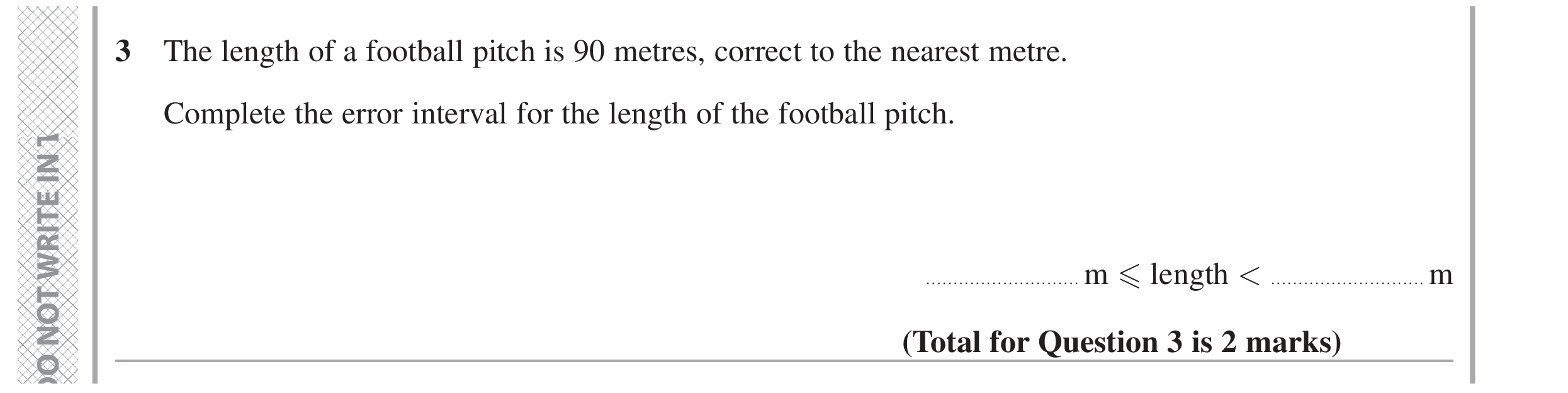 Question 3 — Rounding — Edexcel GCSE June 2022