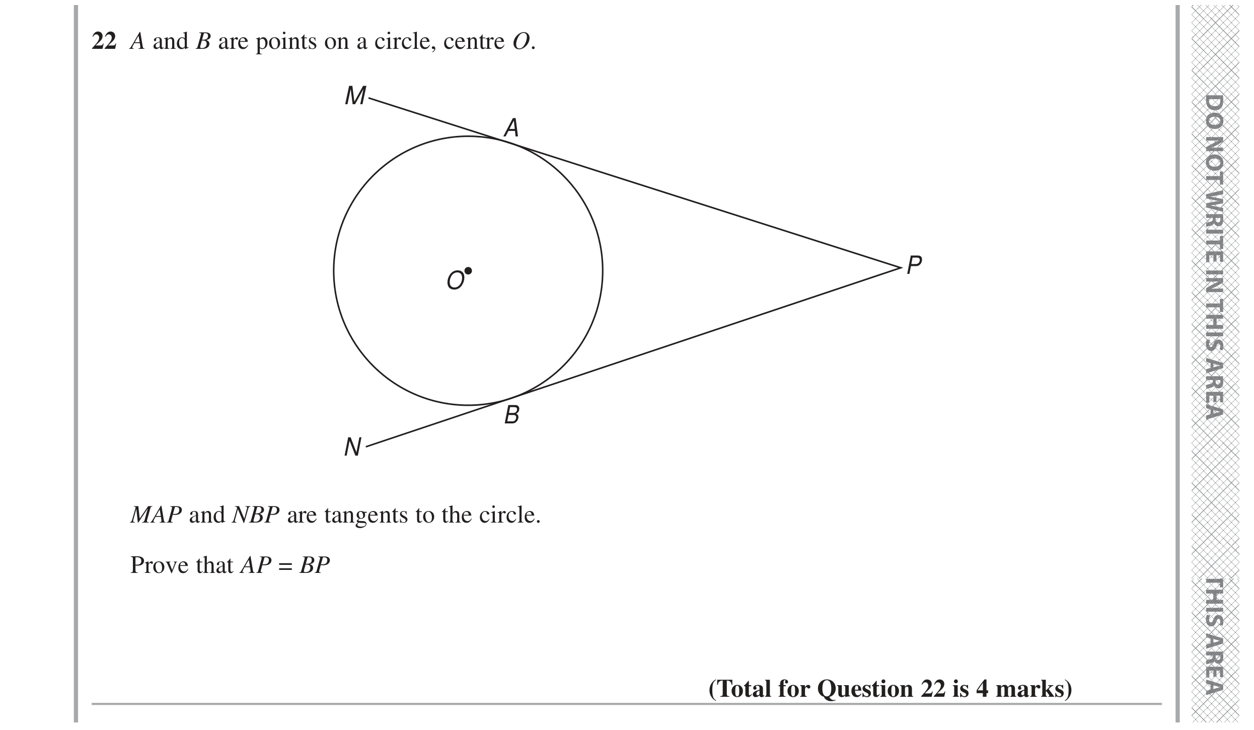 Question 22 — Circle Theorems, Congruence and Similarity — Edexcel GCSE June 2024
