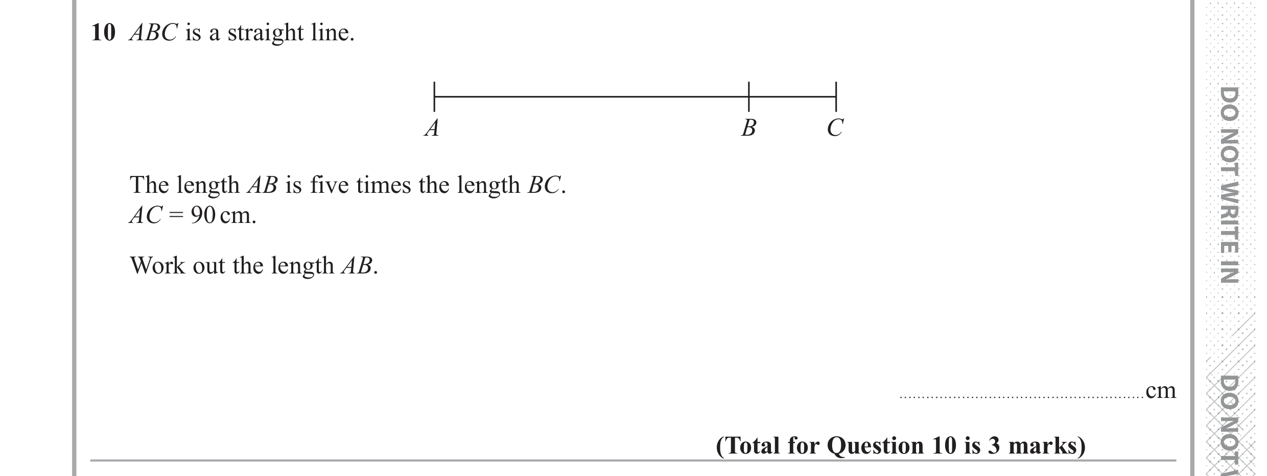 Question 10 — Stray — Edexcel GCSE June 2017