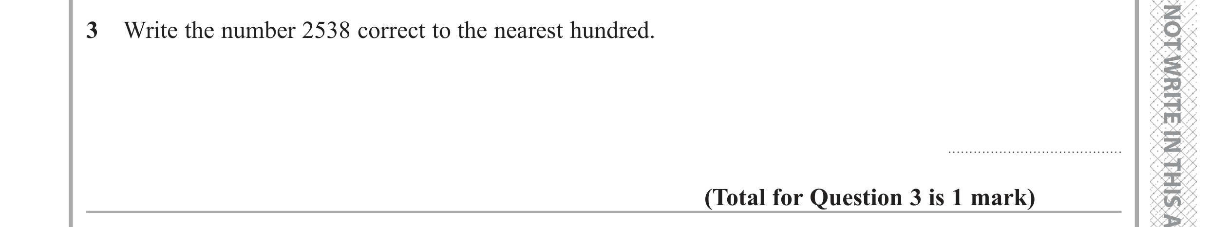 Question 3 — Rounding — Edexcel GCSE June 2018
