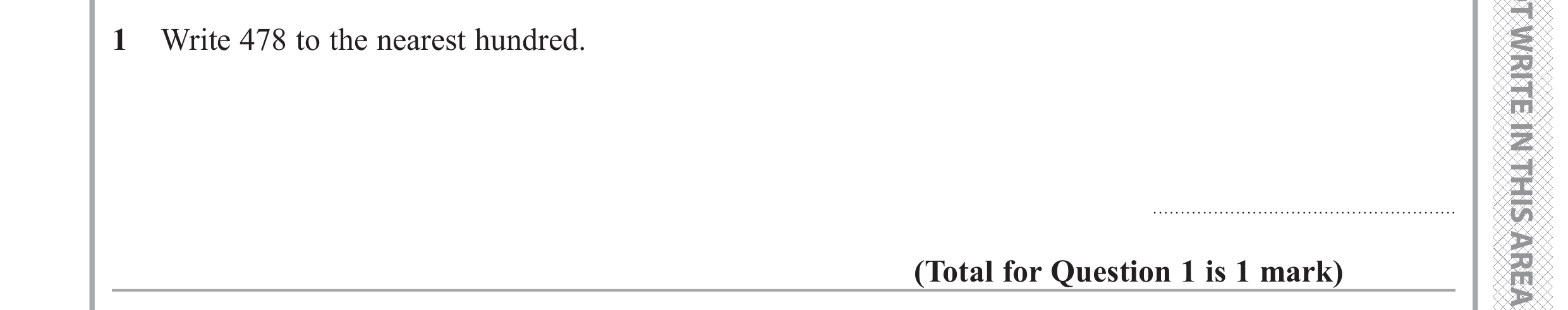 Question 1 — Rounding — Edexcel GCSE June 2019