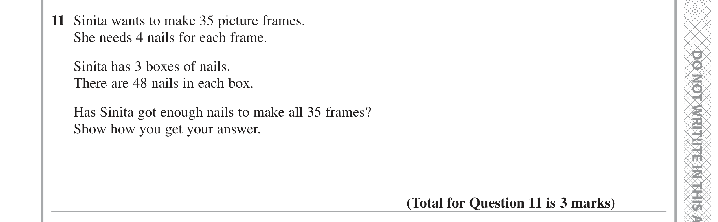 Question 11 — Stray — Edexcel GCSE June 2022