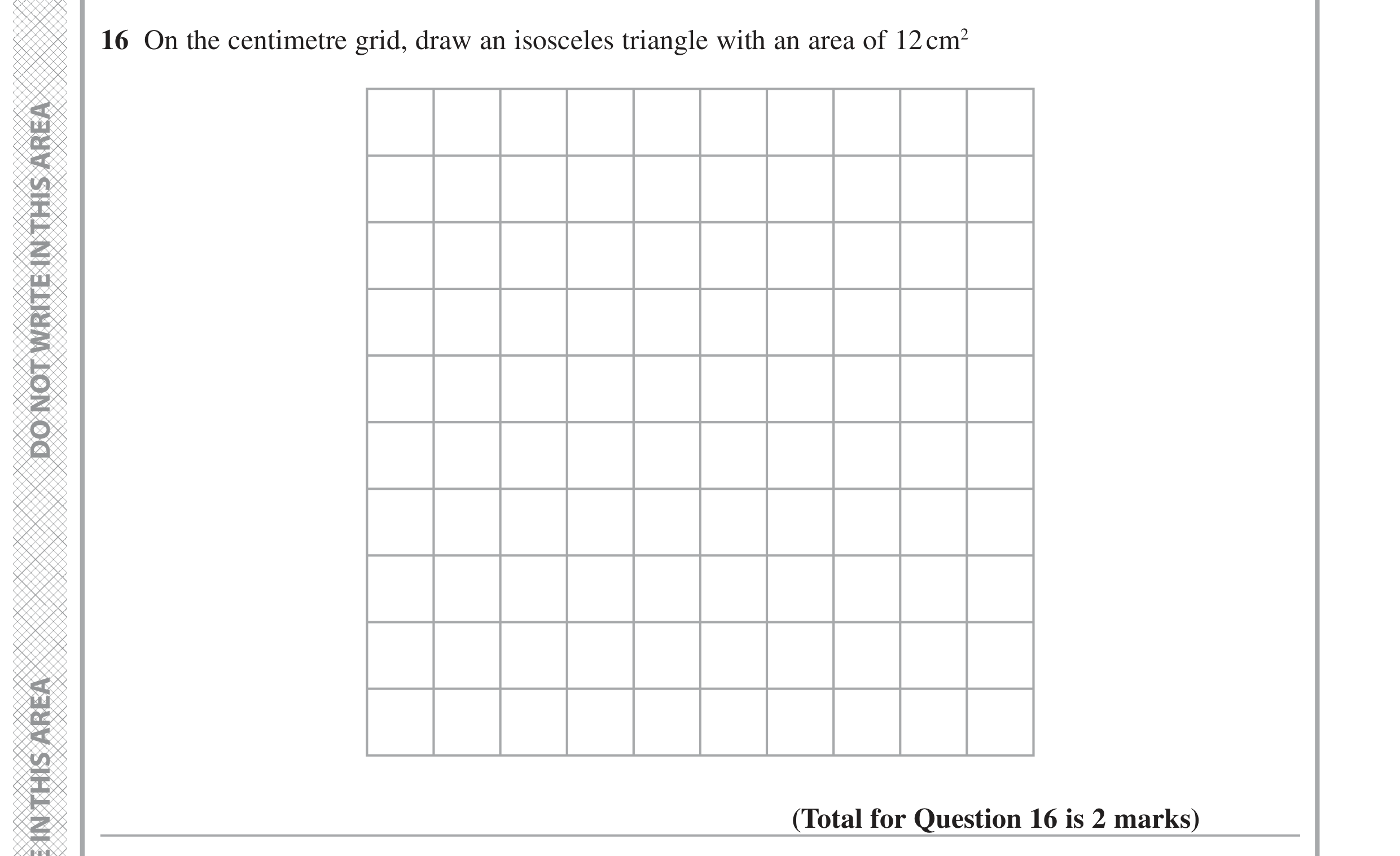 Question 16 — Construction — Edexcel GCSE June 2022