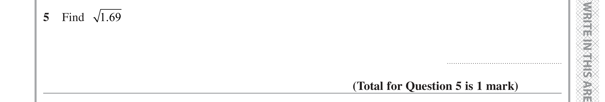 Question 5 — Calculator Questions — Edexcel GCSE June 2022