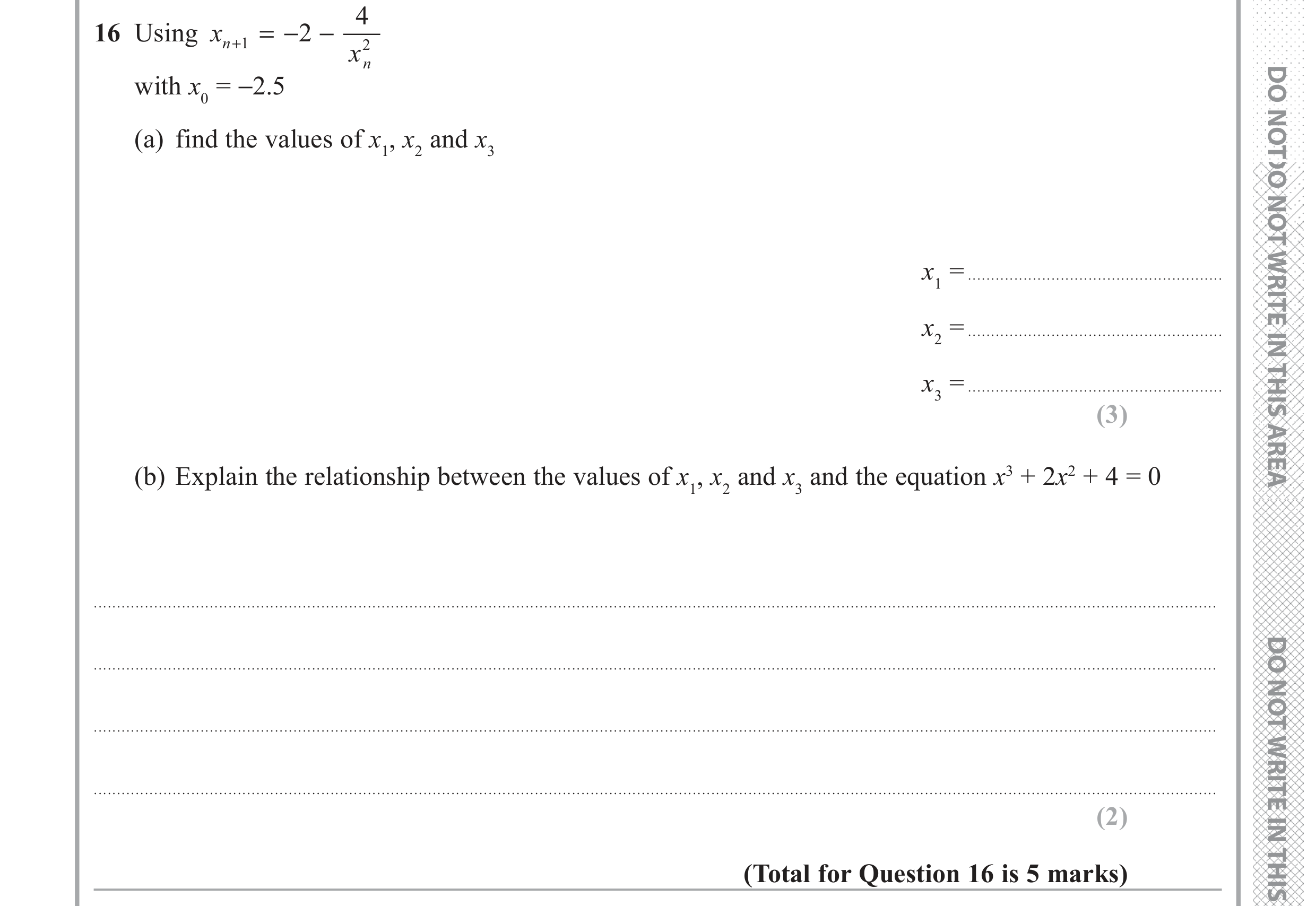 Question 16 — Stray — Edexcel GCSE June 2017