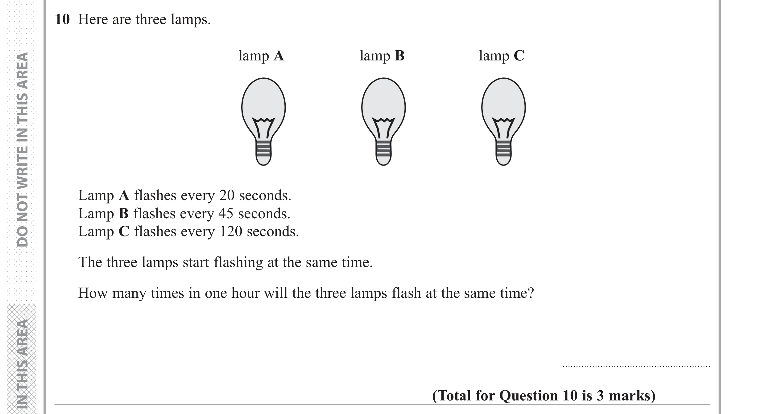 Question 10 — HCF and LCM — Edexcel GCSE June 2018
