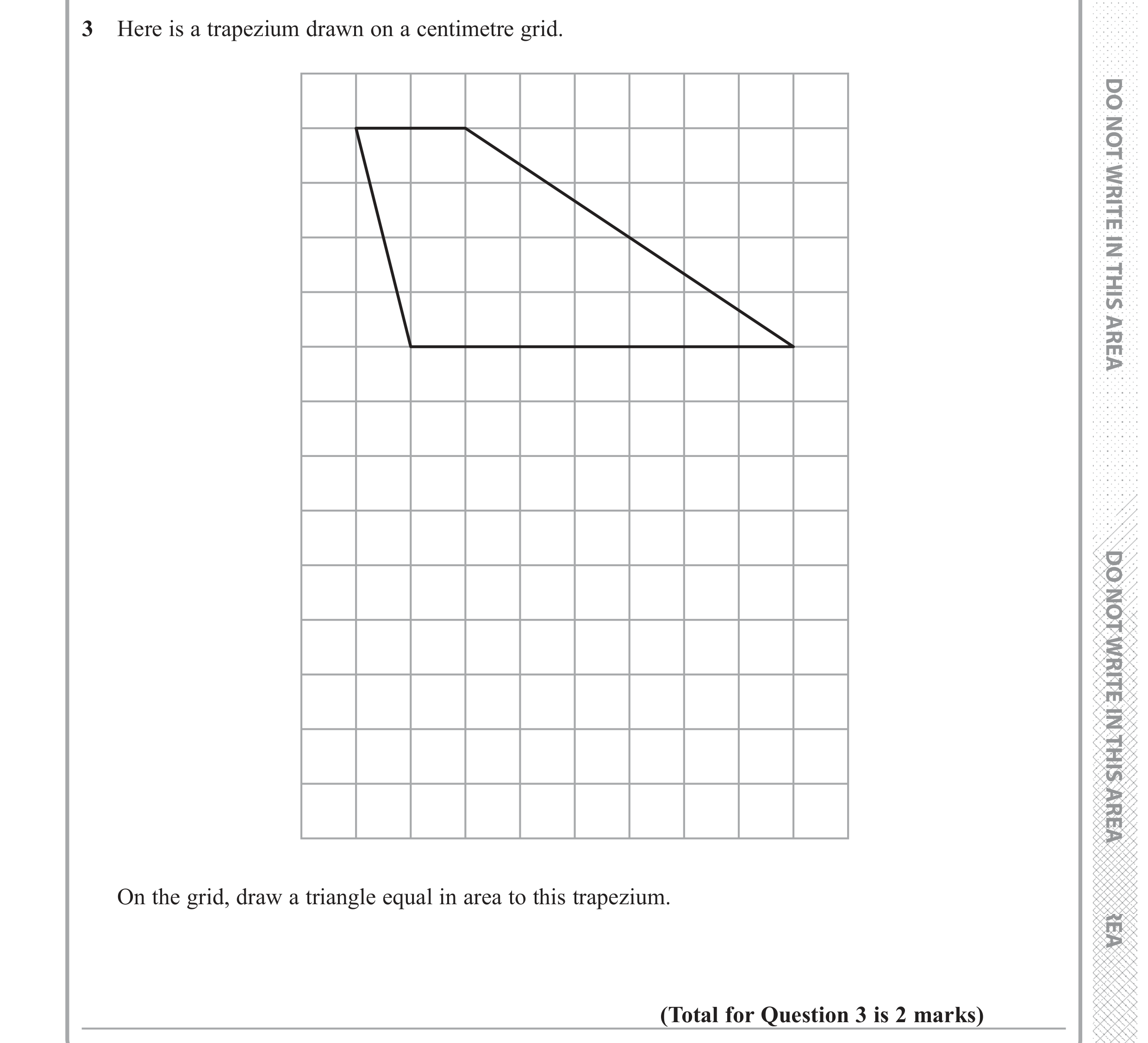 Question 3 — Construction — Edexcel GCSE June 2018