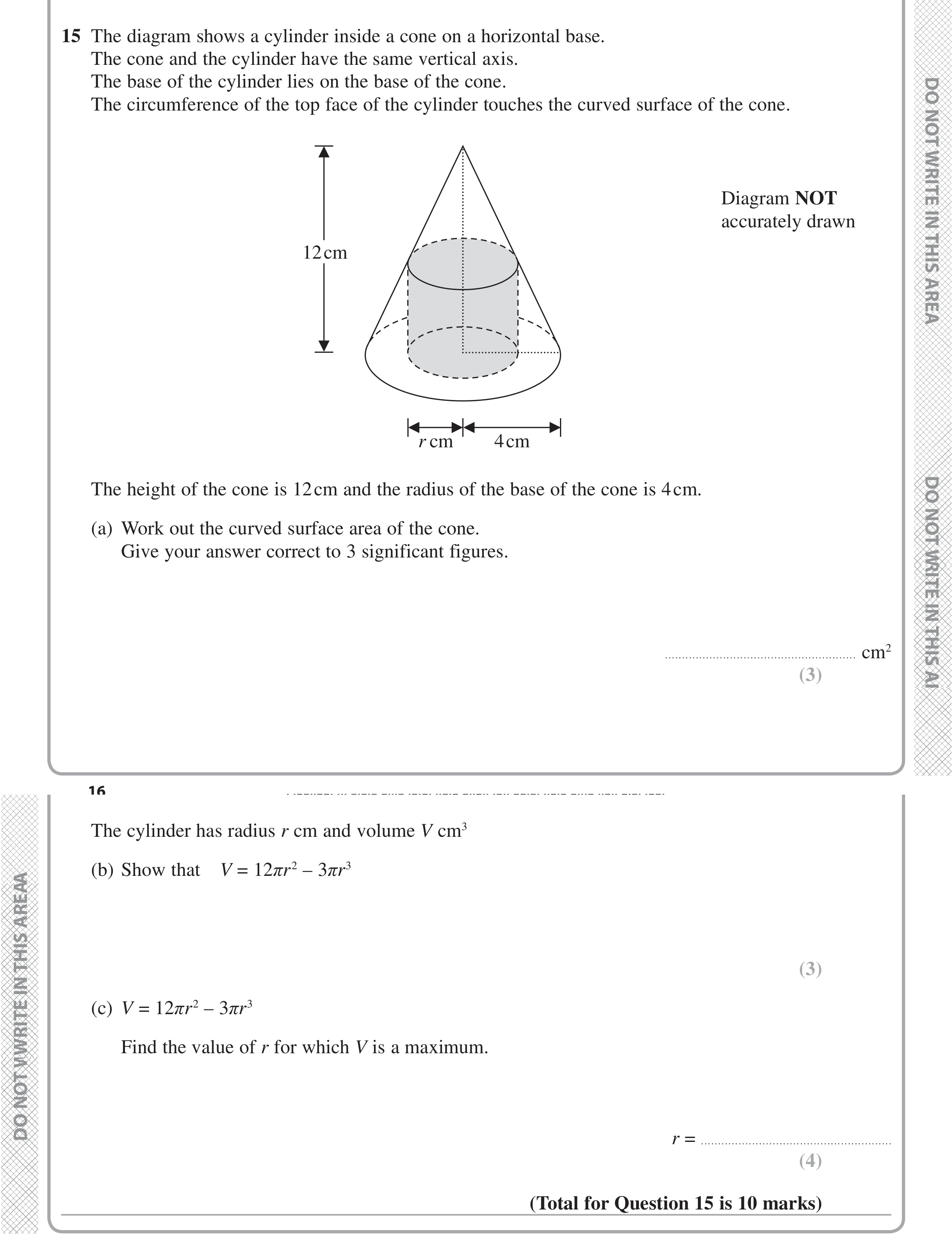 Question 15 — Indices and Surds — Edexcel iGCSE Jan 2016