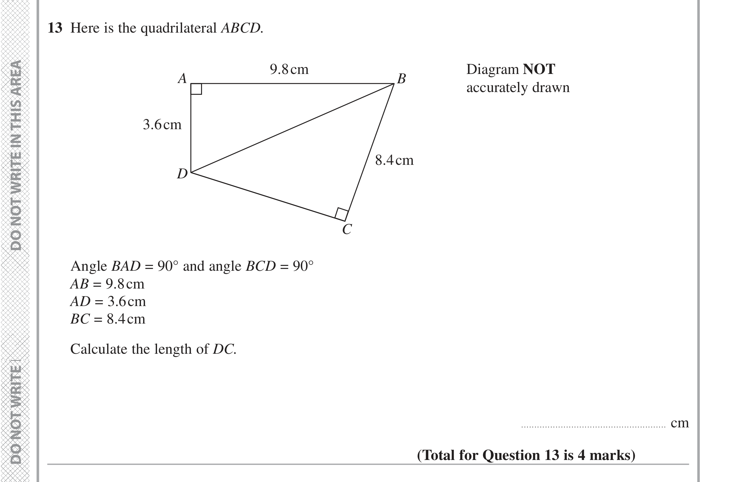 Question 13 — Indices and Surds — Edexcel iGCSE June 2016