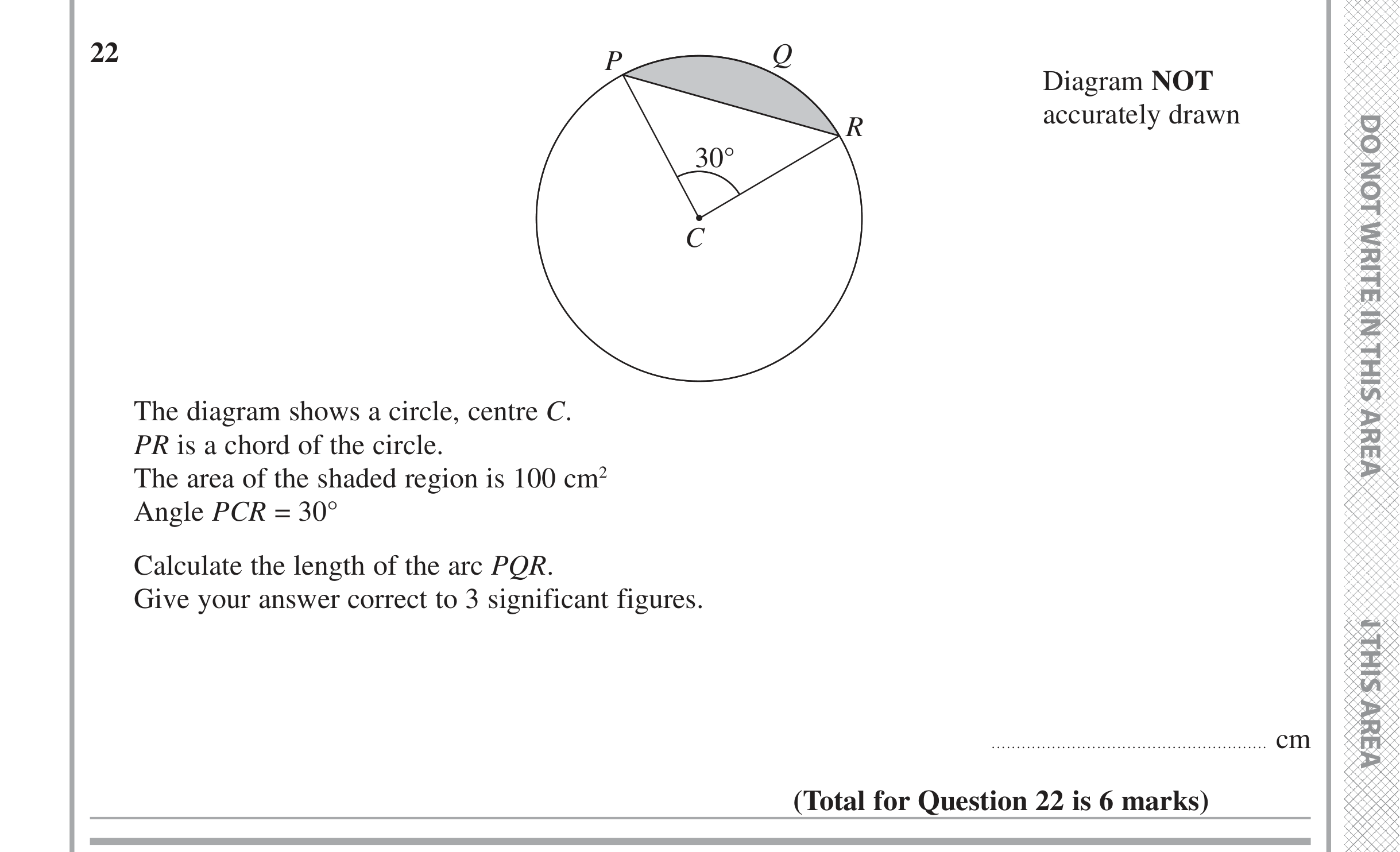 Question 22 — Trig — Edexcel iGCSE June 2016