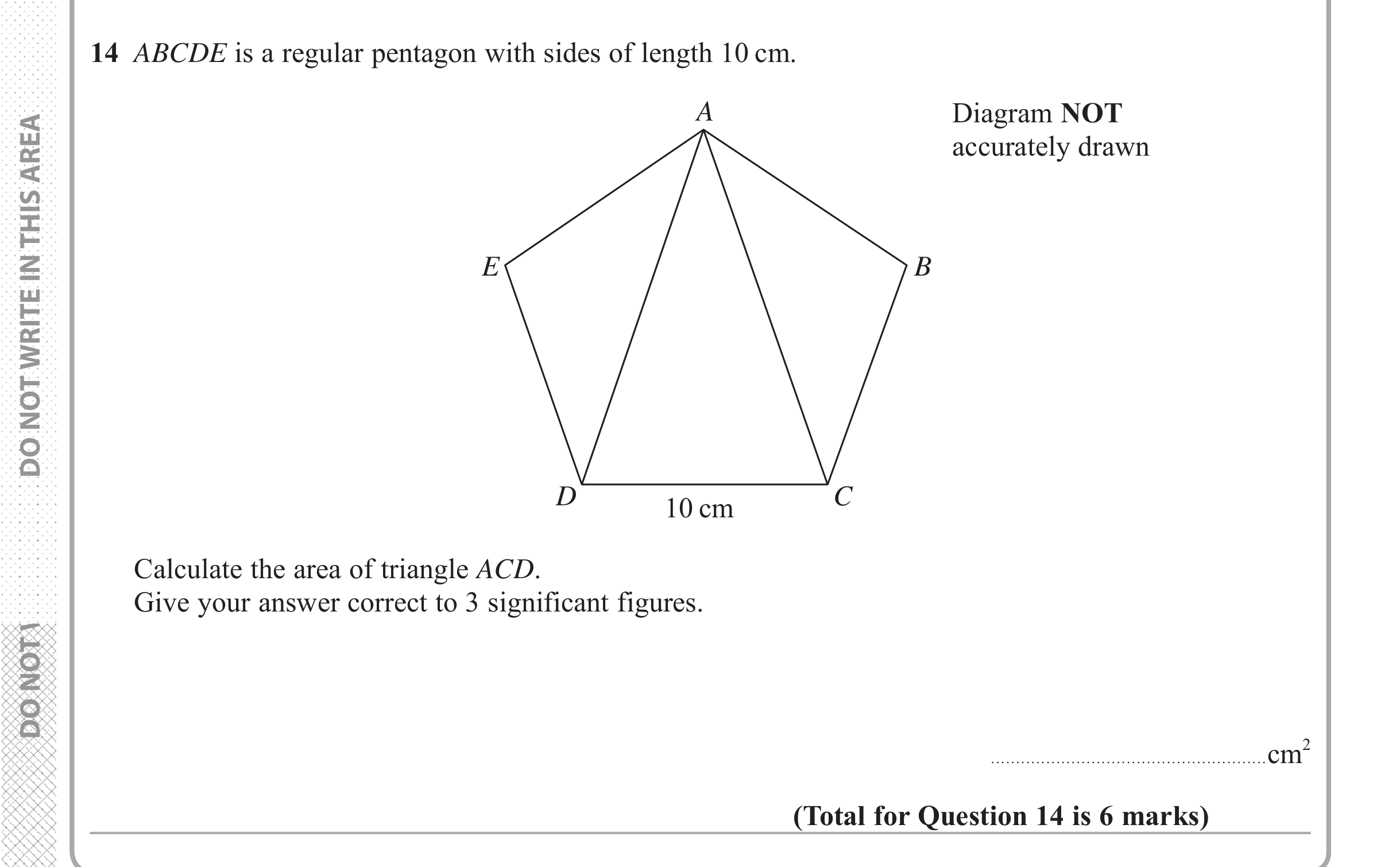 Question 14 — Trig — Edexcel iGCSE June 2017