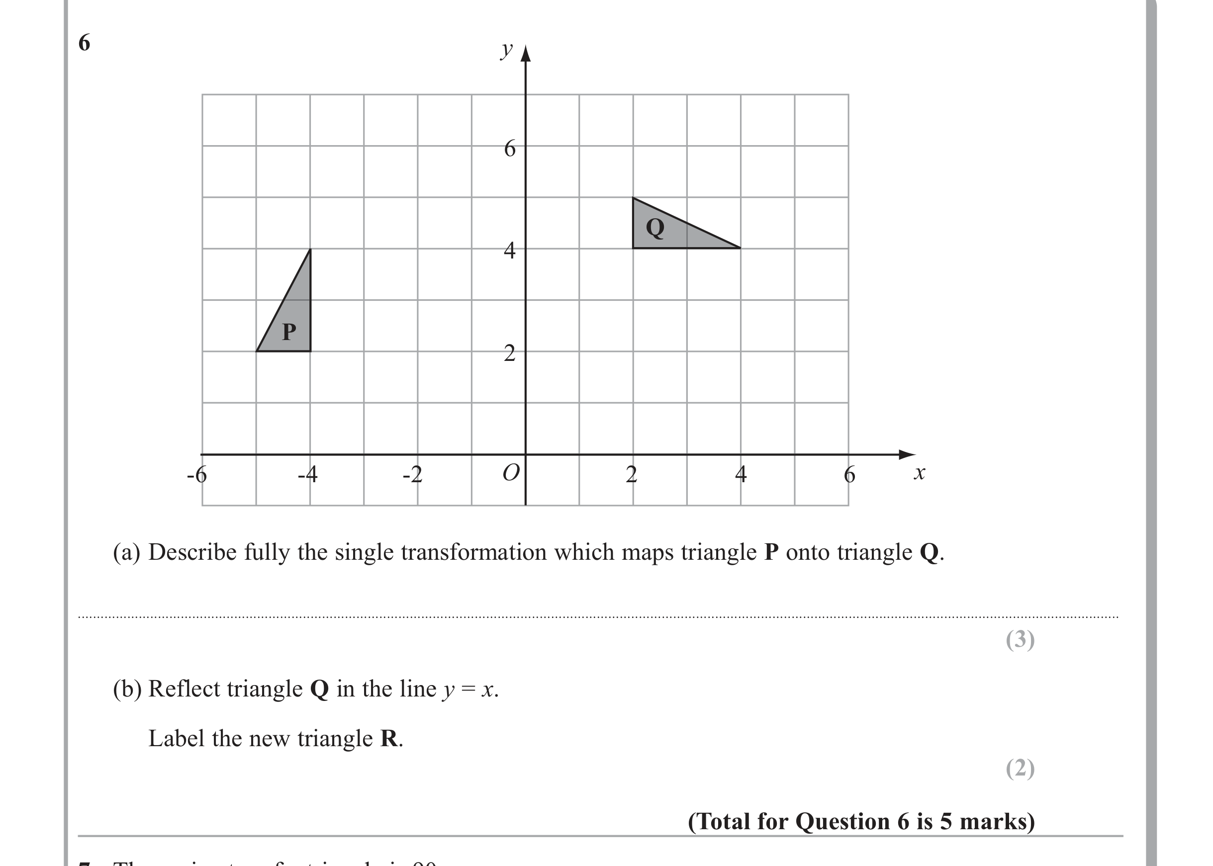 Question 6 — Coordinate Geometry — Edexcel iGCSE June 2011