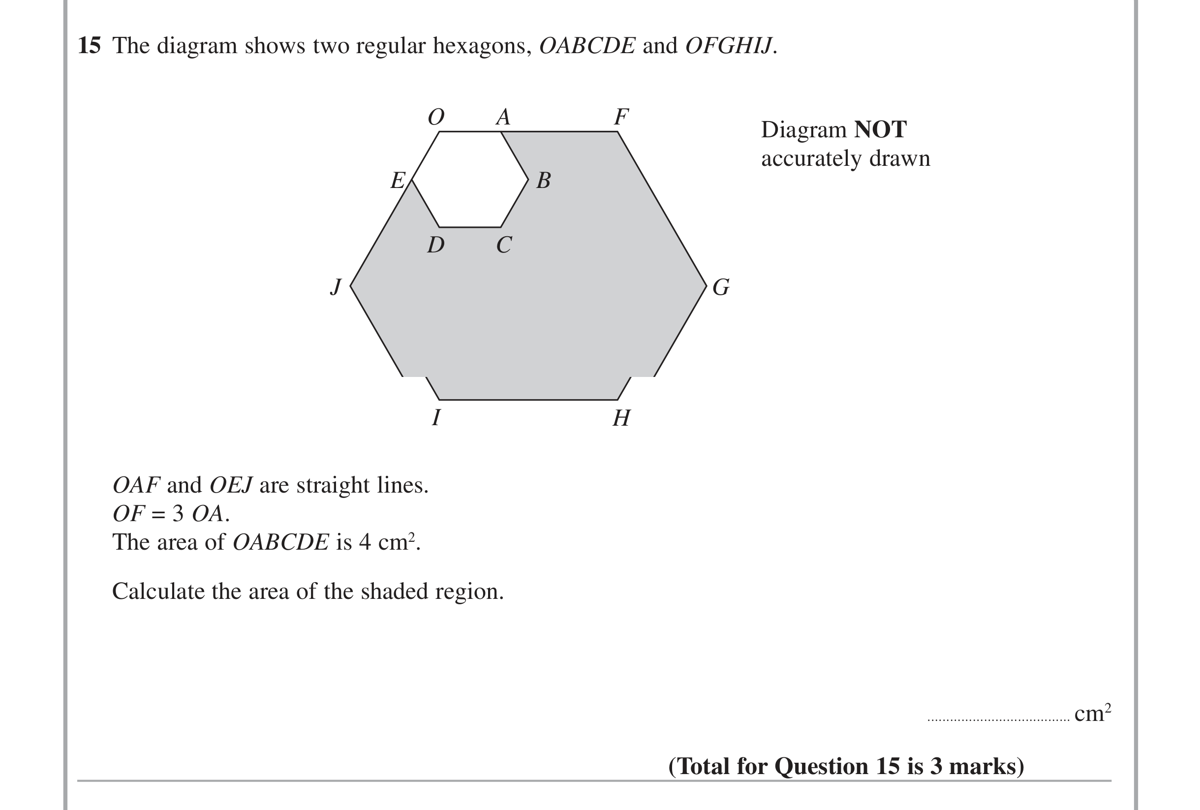 Question 15 — Indices and Surds — Edexcel iGCSE June 2014