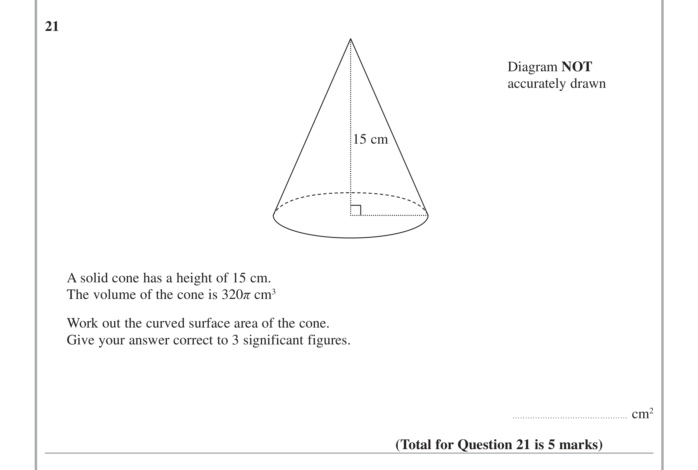 Question 21 — Indices and Surds — Edexcel iGCSE Jan 2015