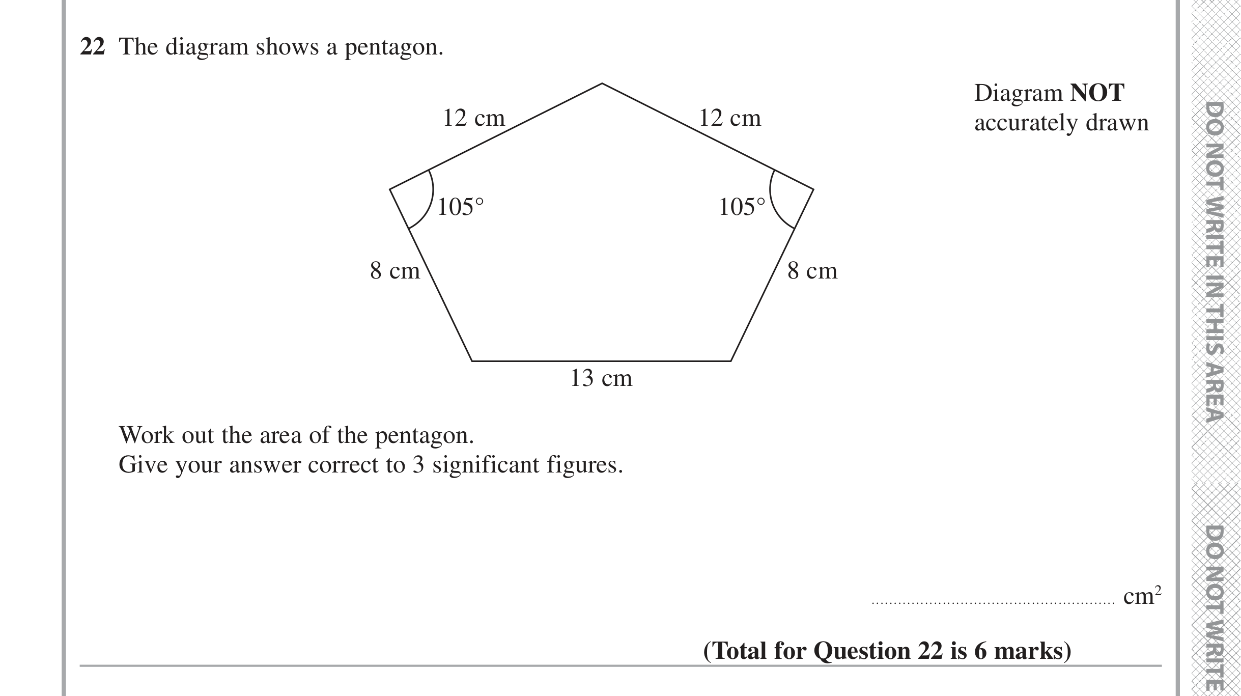 Question 22 — Trig — Edexcel iGCSE June 2016