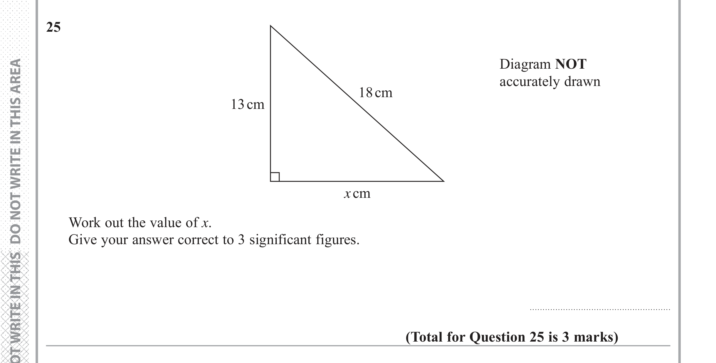 Question 25 — Trig — Edexcel iGCSE June 2017