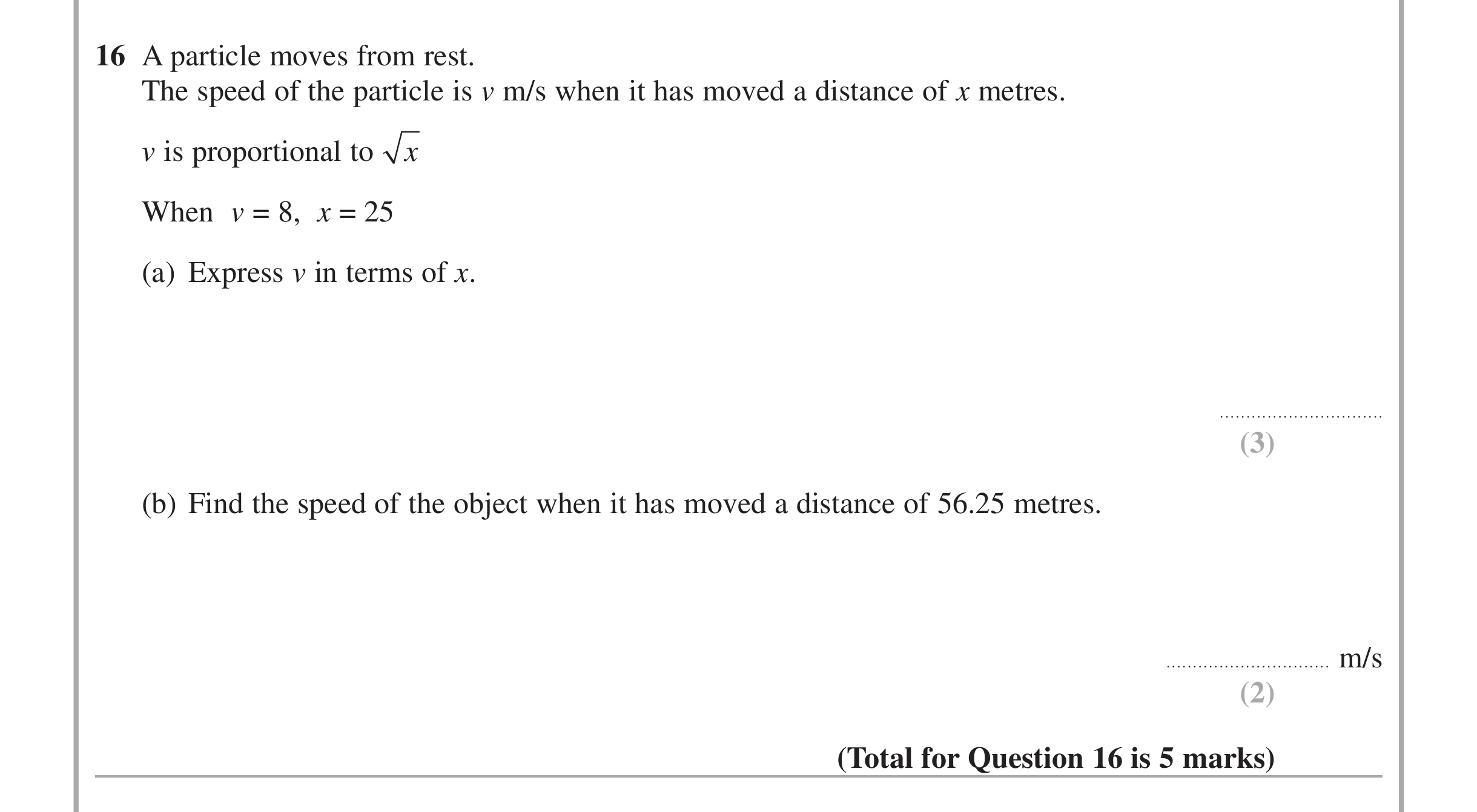 Question 16 — Indices and Surds — Edexcel iGCSE Jan 2014