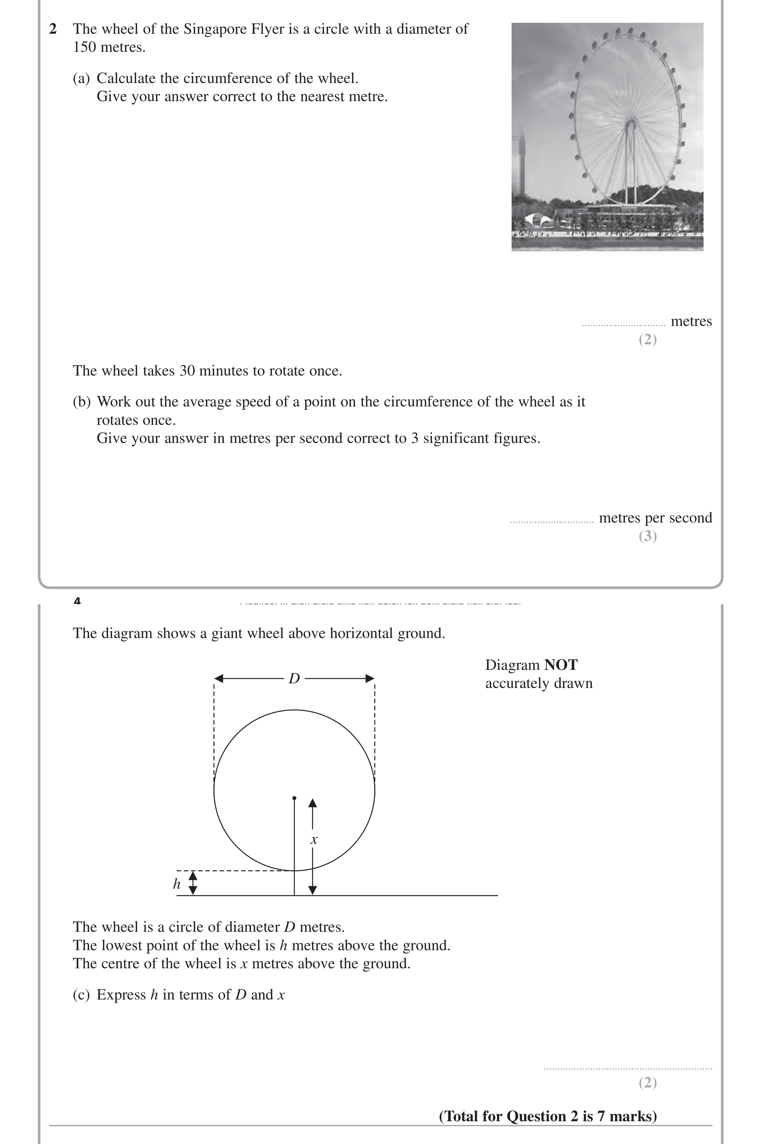 Question 2 — Probability — Edexcel iGCSE Jan 2015