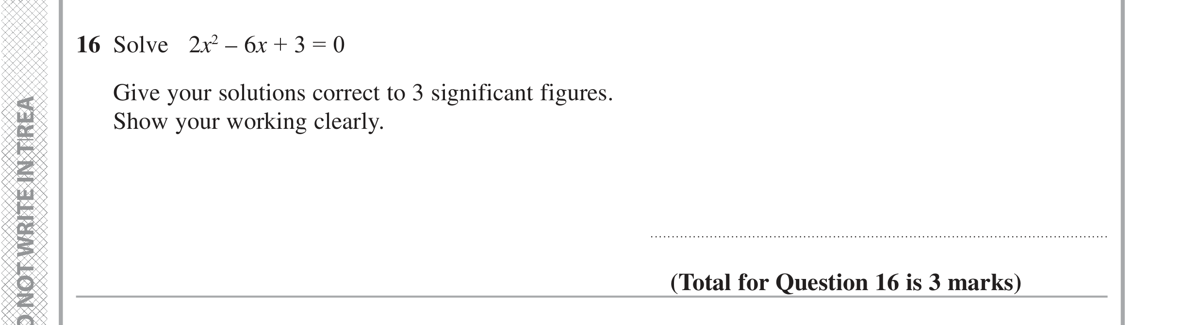 Question 16 — Indices and Surds — Edexcel iGCSE June 2016