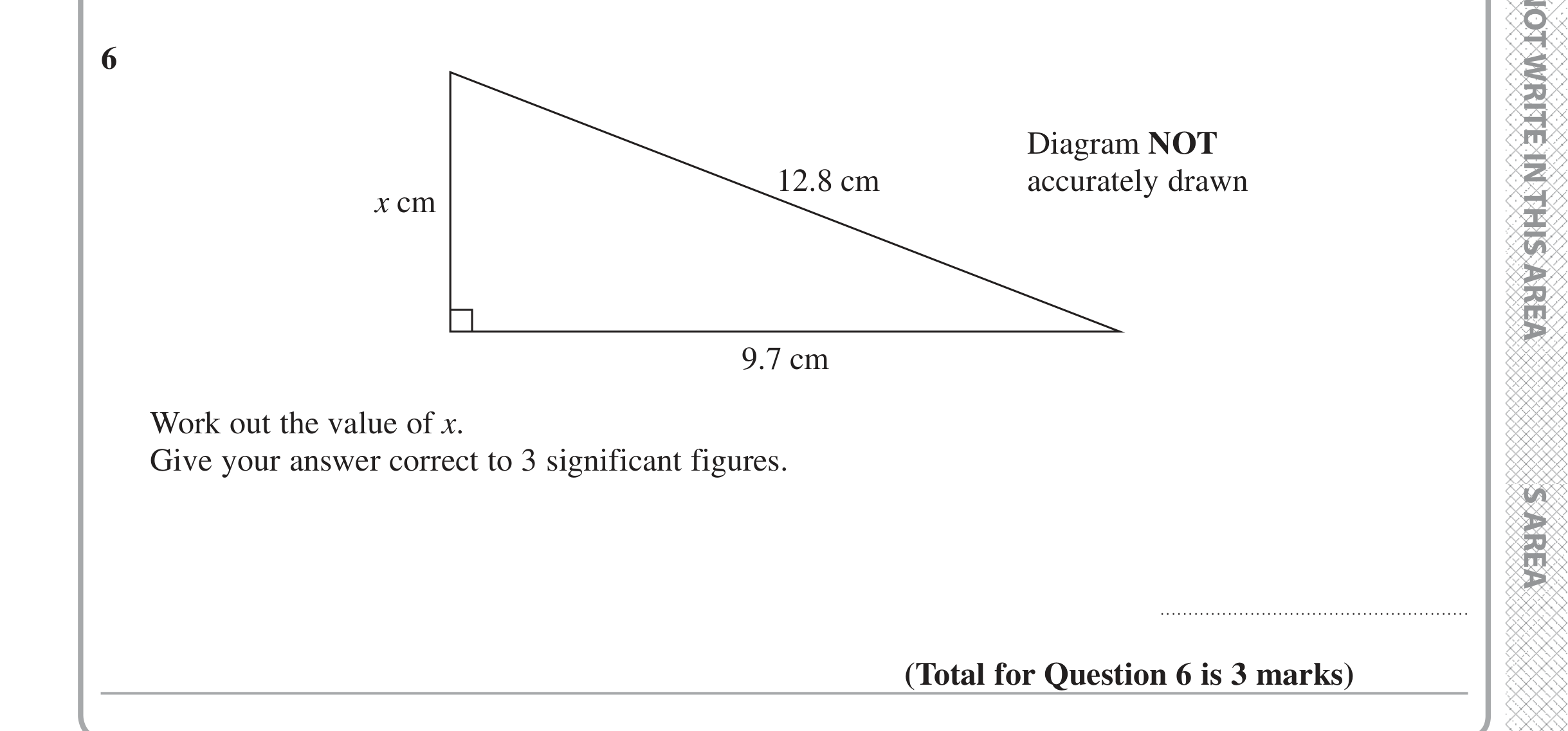 Question 6 — Trig — Edexcel iGCSE Jan 2017