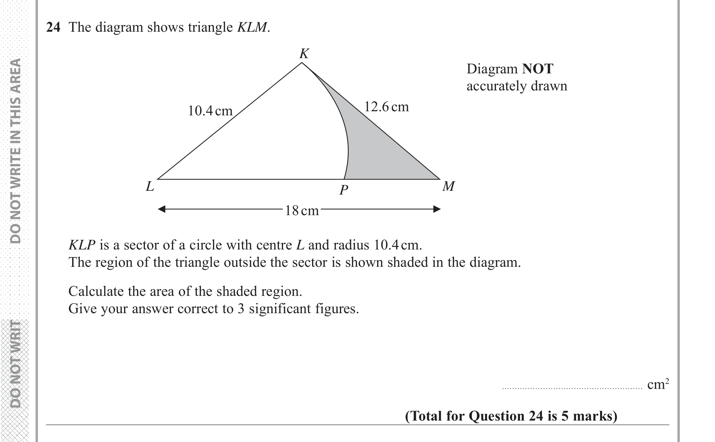 Question 24 — Trig — Edexcel iGCSE June 2017
