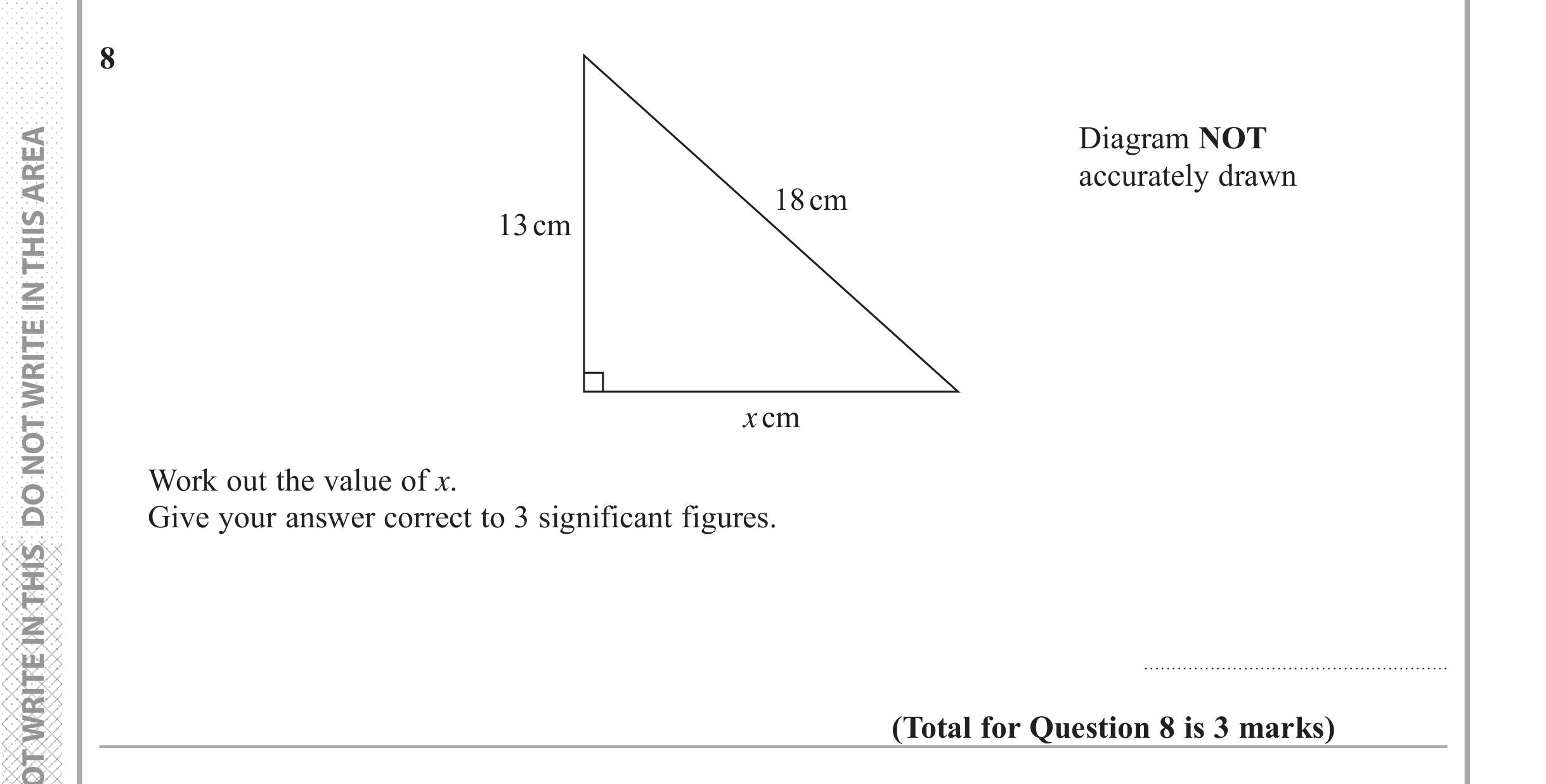 Question 8 — Trig — Edexcel iGCSE June 2017