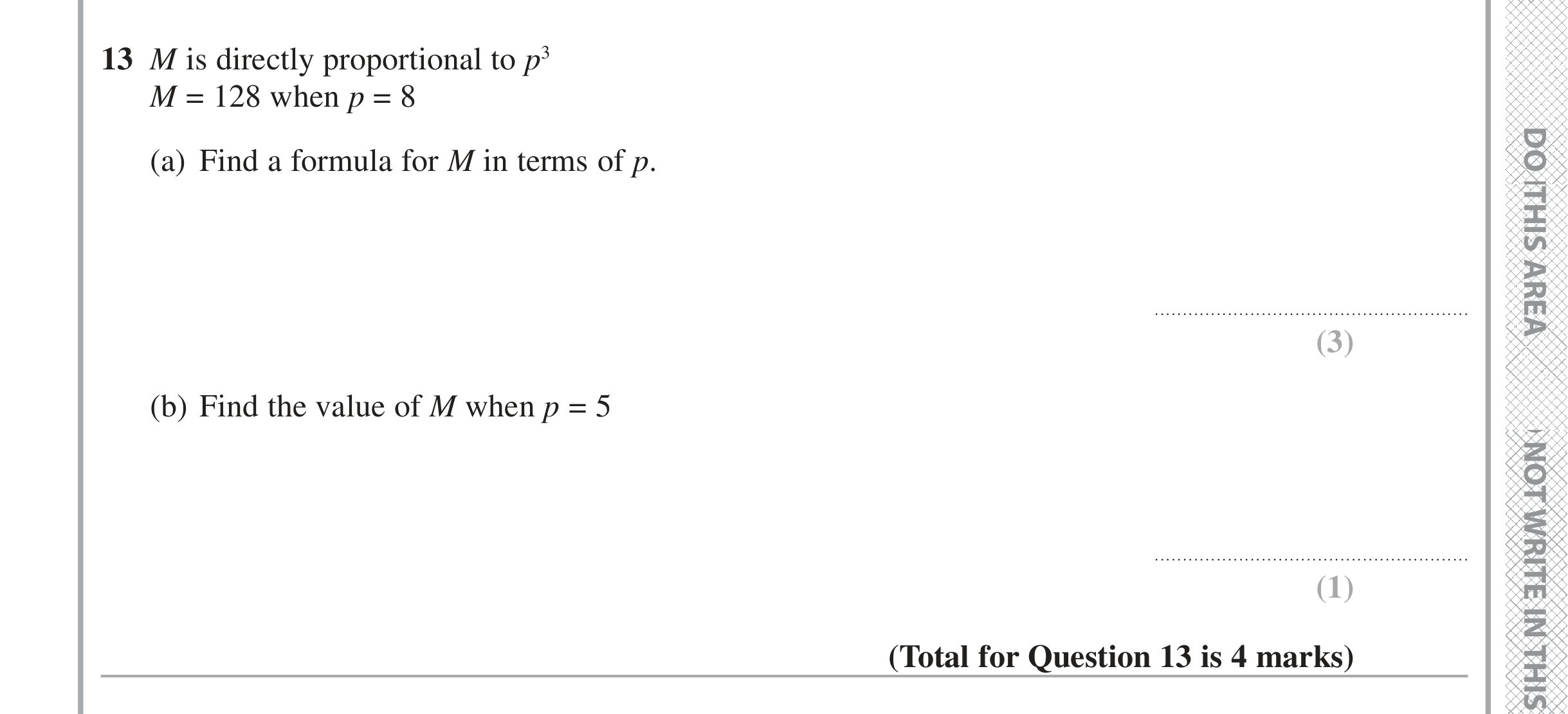Question 13 — Indices and Surds — Edexcel iGCSE June 2016