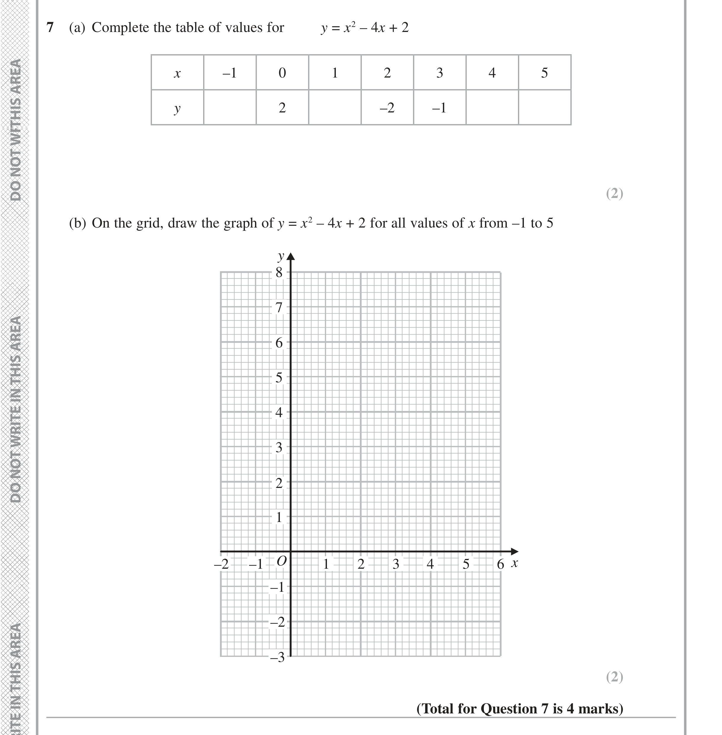 Question 7 — Coordinate Geometry — Edexcel iGCSE June 2016