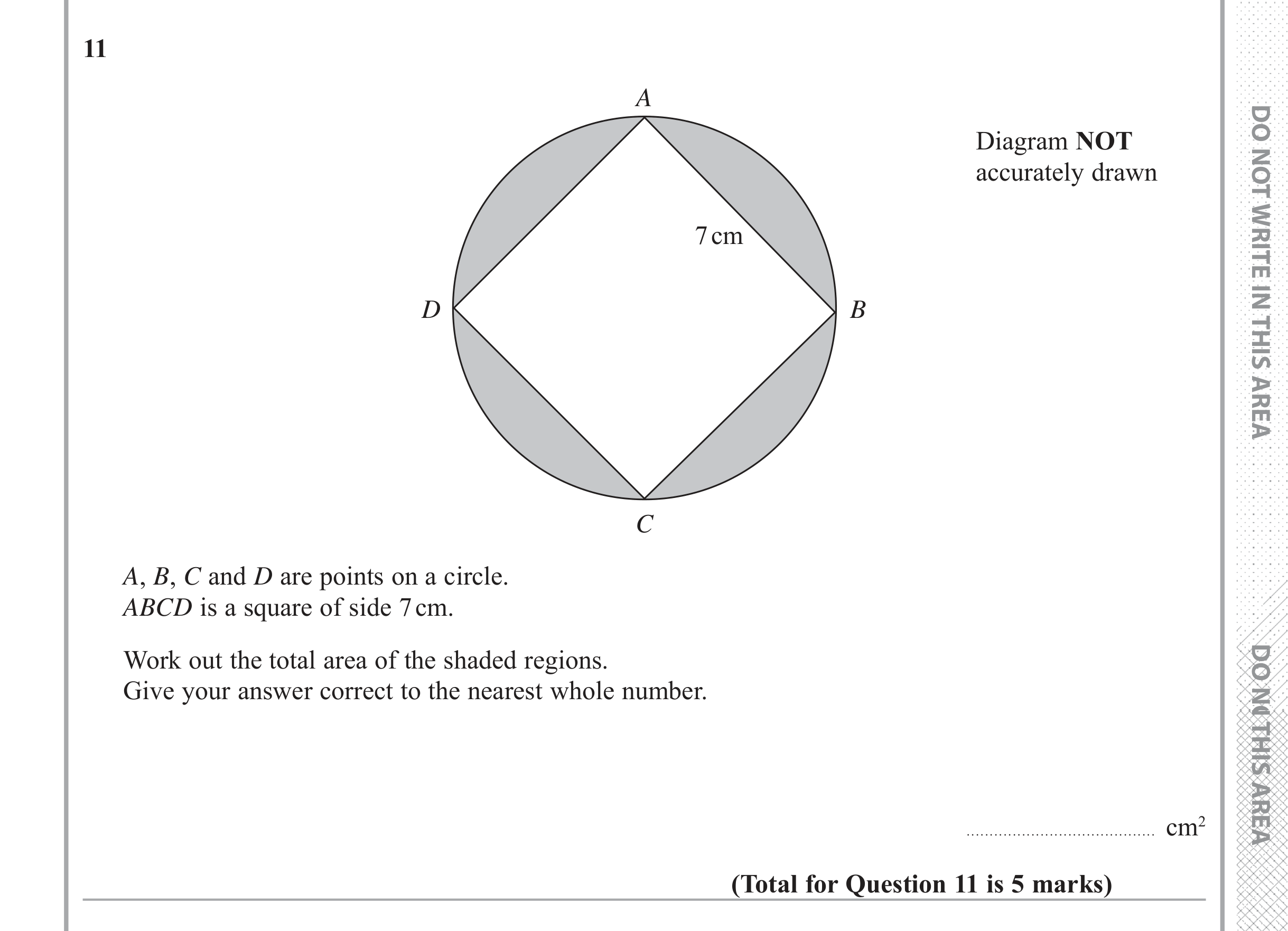 Question 11 — Trig — Edexcel iGCSE June 2017