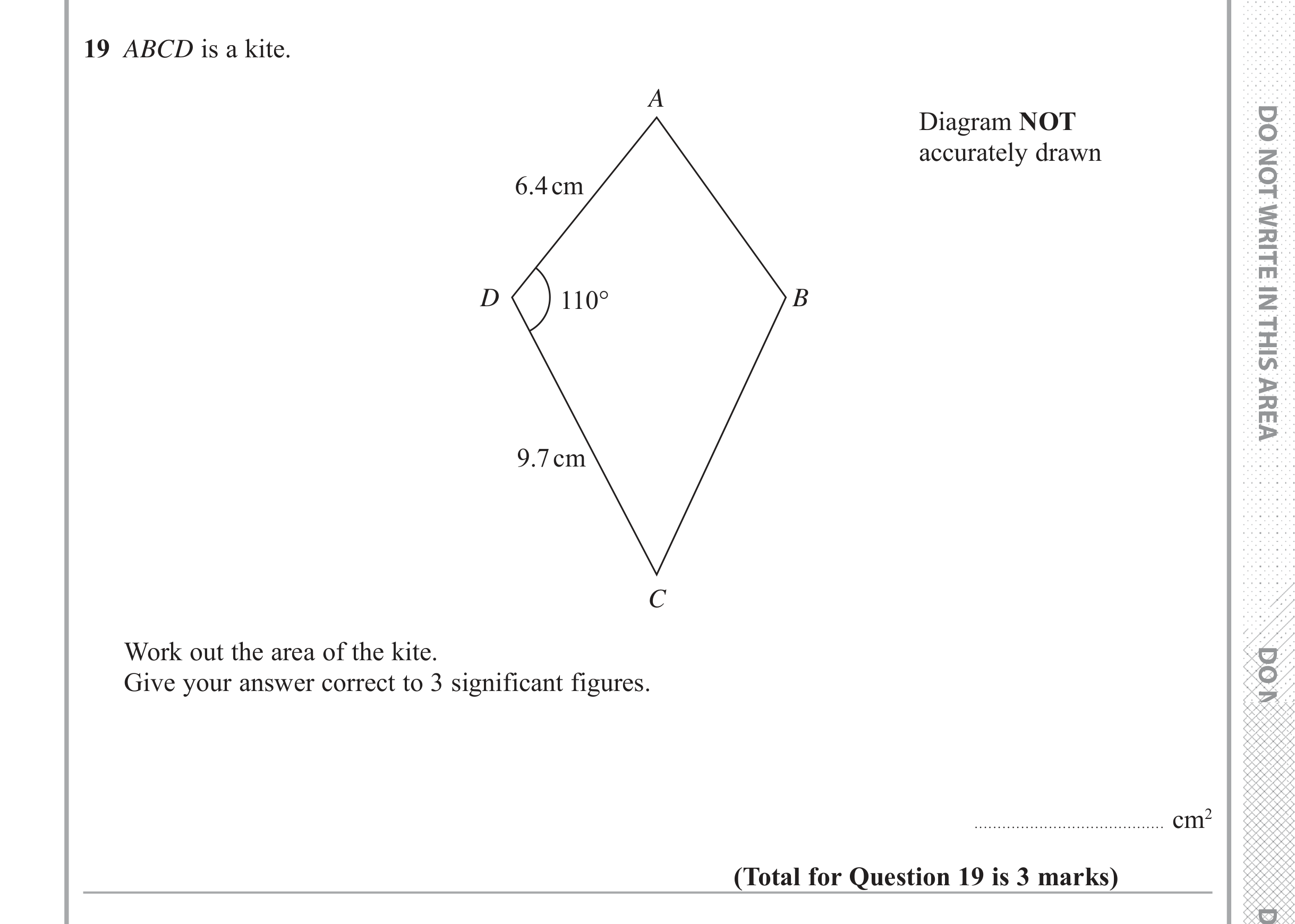 Question 19 — Trig — Edexcel iGCSE June 2017