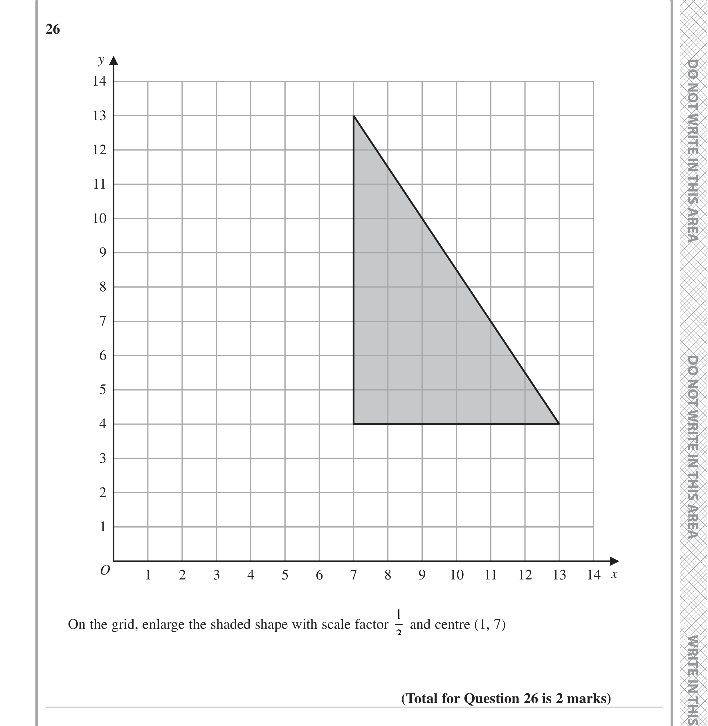 Question 26 — Rotations/Reflections/Translations/Enlargements — Edexcel iGCSE June 2023
