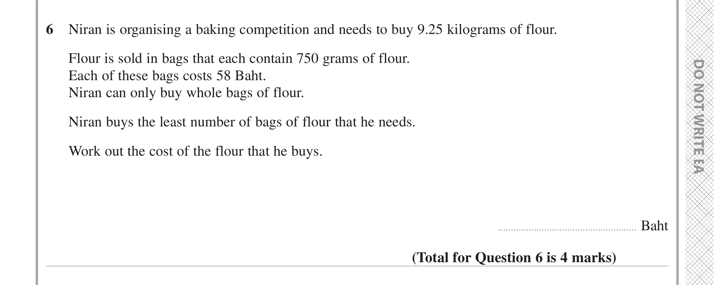 Question 6 — Unit Conversions — Edexcel iGCSE June 2023