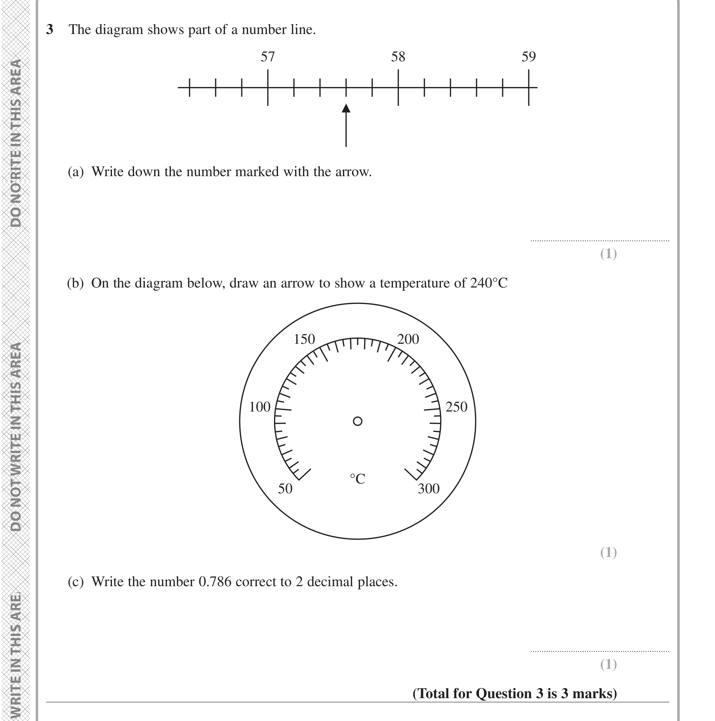 Question 3 — Interpret Scale, Rounding — Edexcel iGCSE June 2024