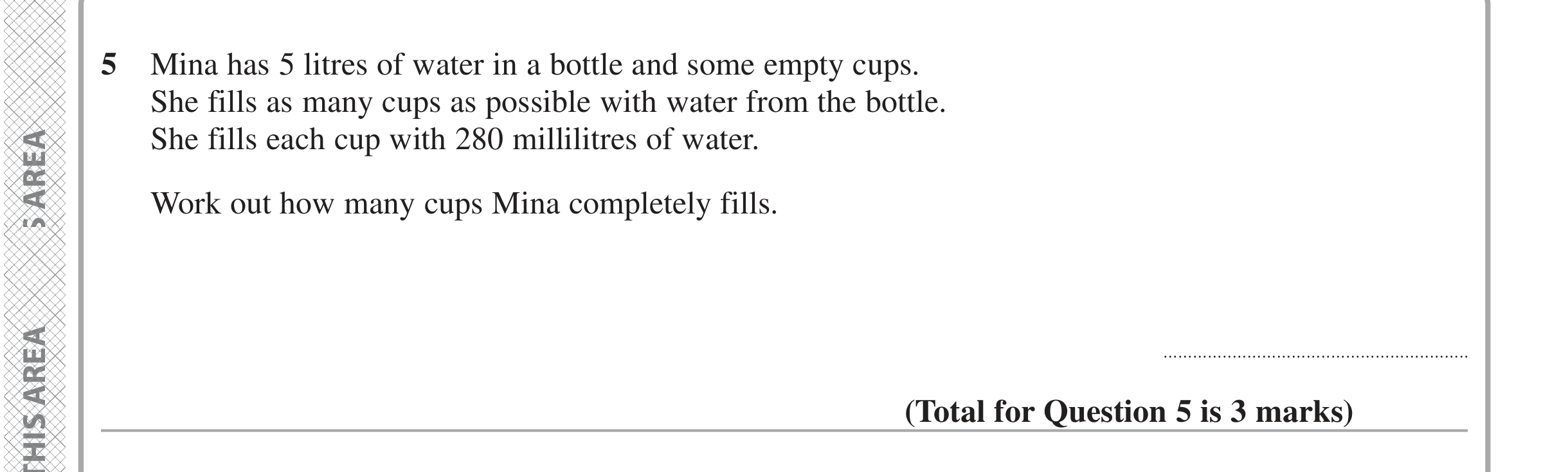 Question 5 — Unit Conversions — Edexcel iGCSE June 2024
