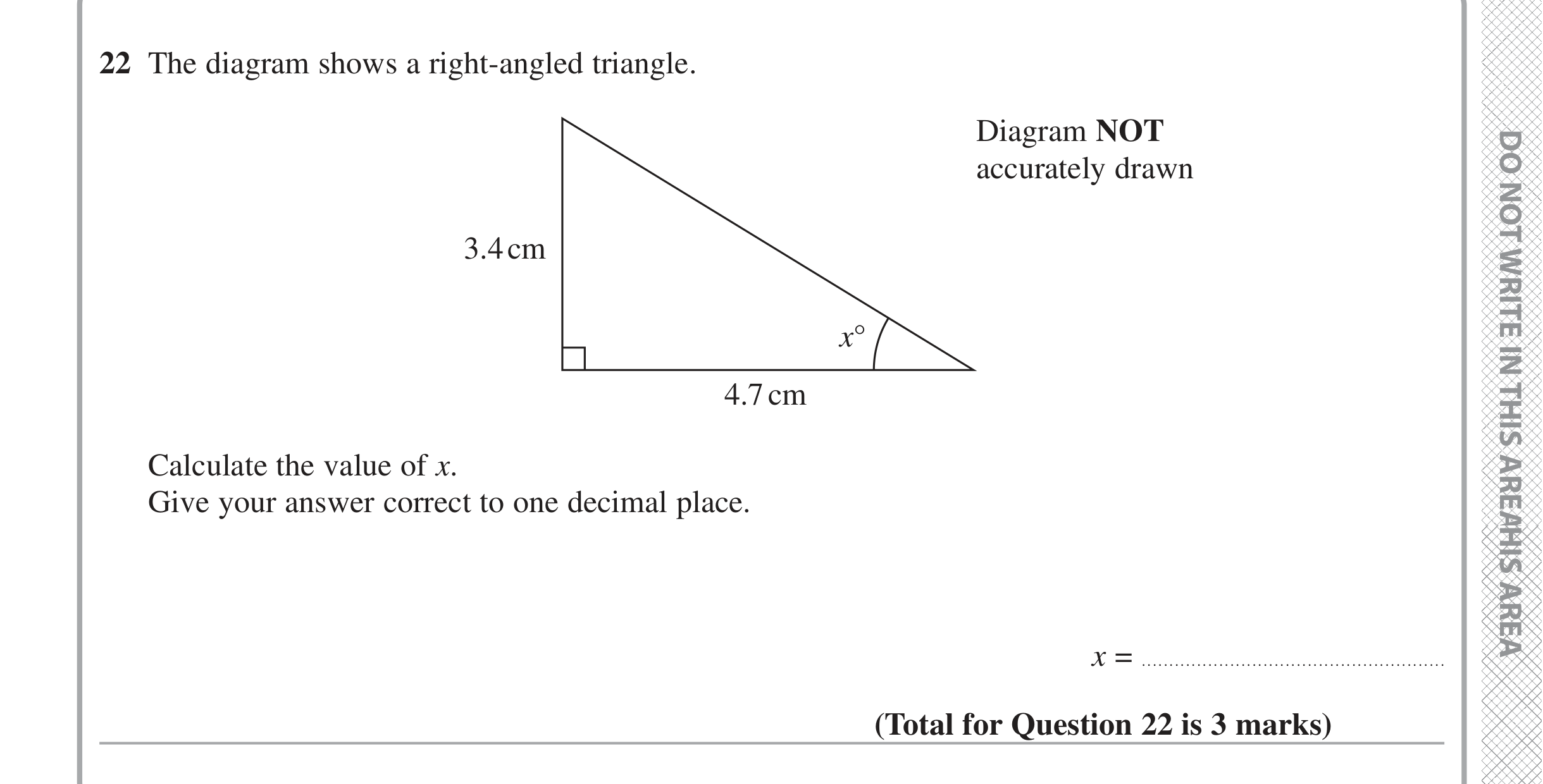 Question 22 — Soh Cah Toa — Edexcel iGCSE June 2020