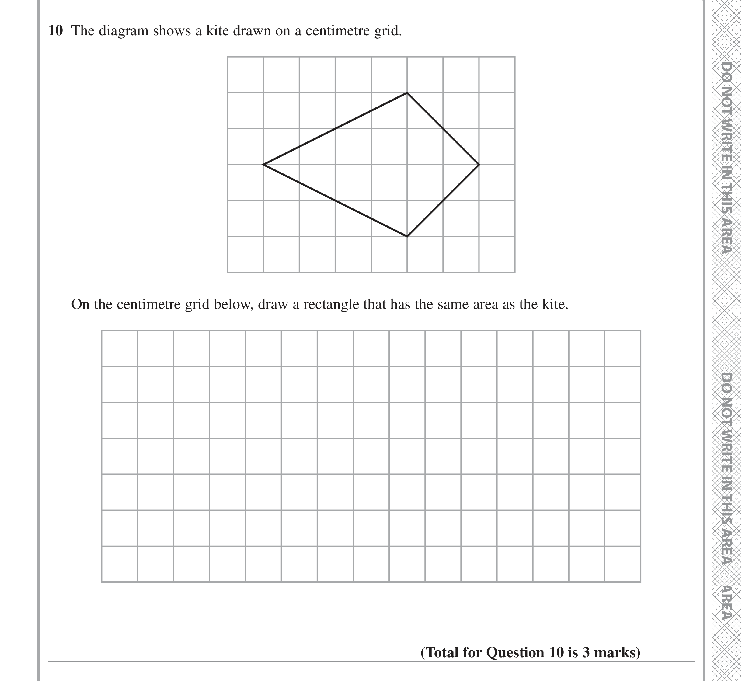 Question 10 — Perimeter and Area — Edexcel iGCSE June 2022