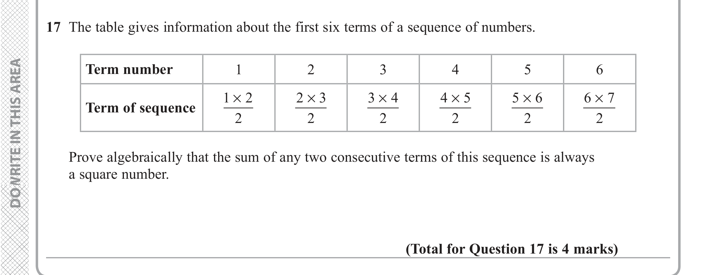 Question 17 — Proofs — Edexcel iGCSE June 2019