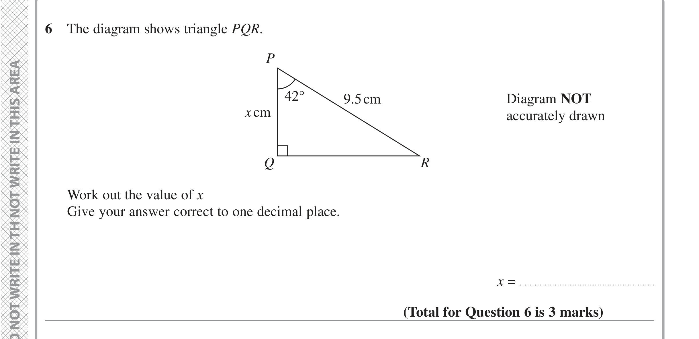 Question 6 — Soh Cah Toa — Edexcel iGCSE June 2022