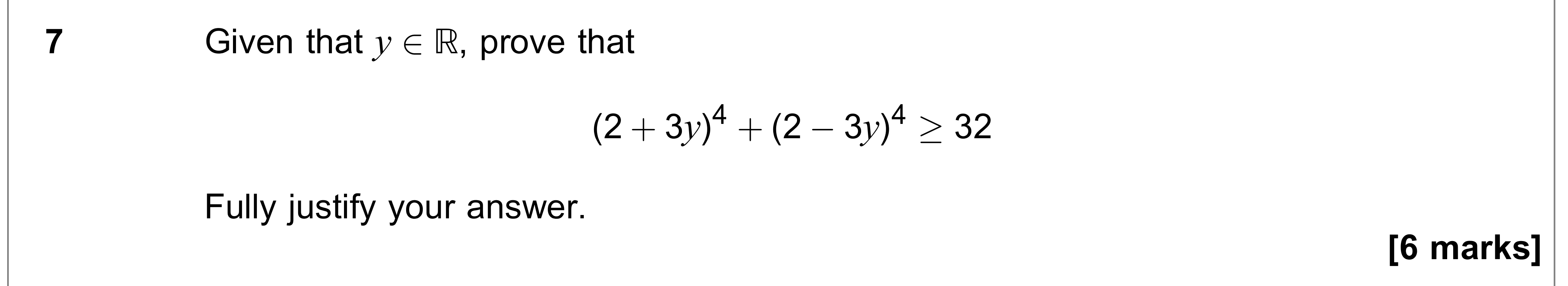 Question 7 — Proof, Binomial Expansion — AQA AS Maths June 2019