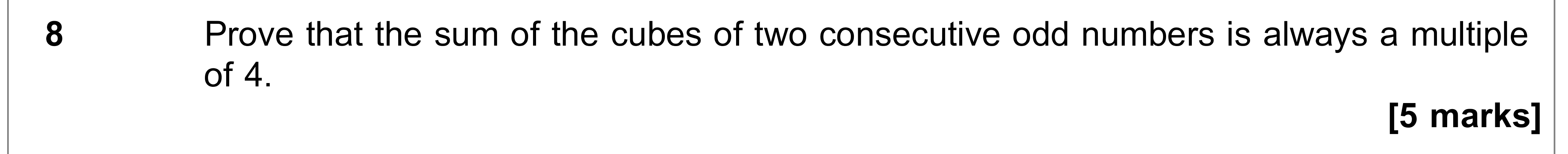 Question 8 — Proof — AQA AS Maths June 2023
