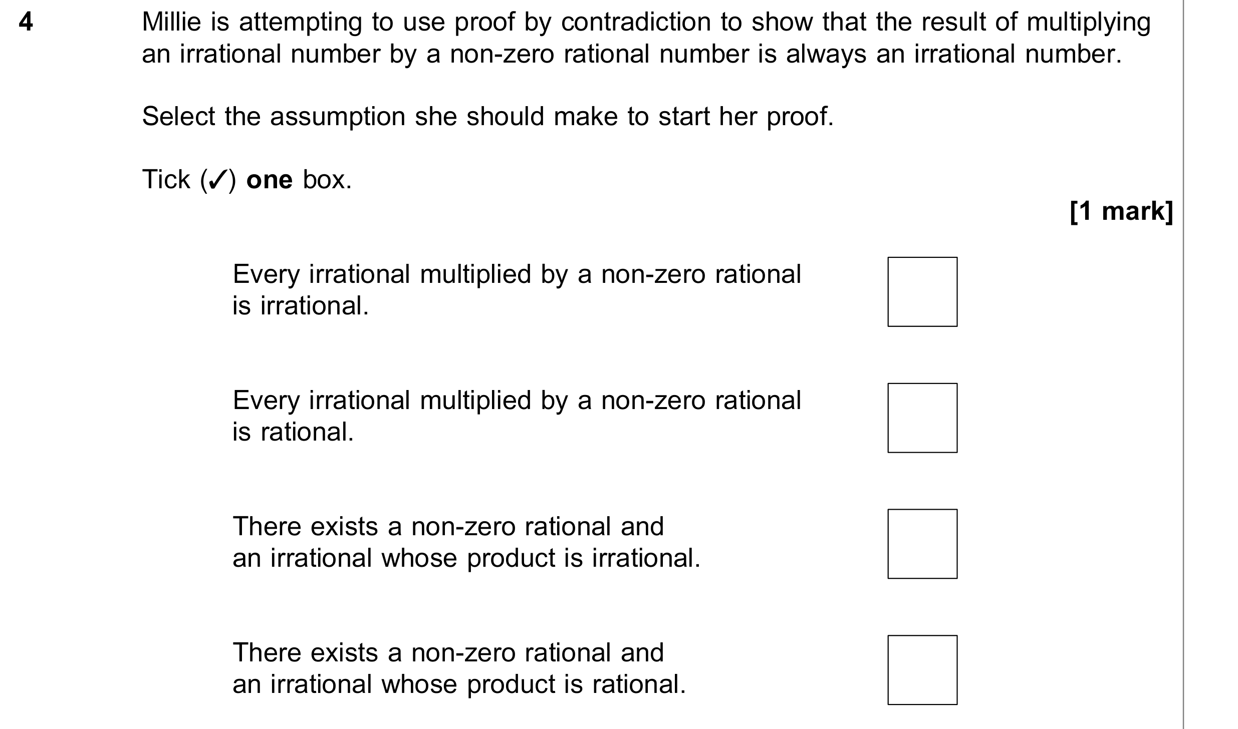 Question 4 — Proof — AQA June 2021
