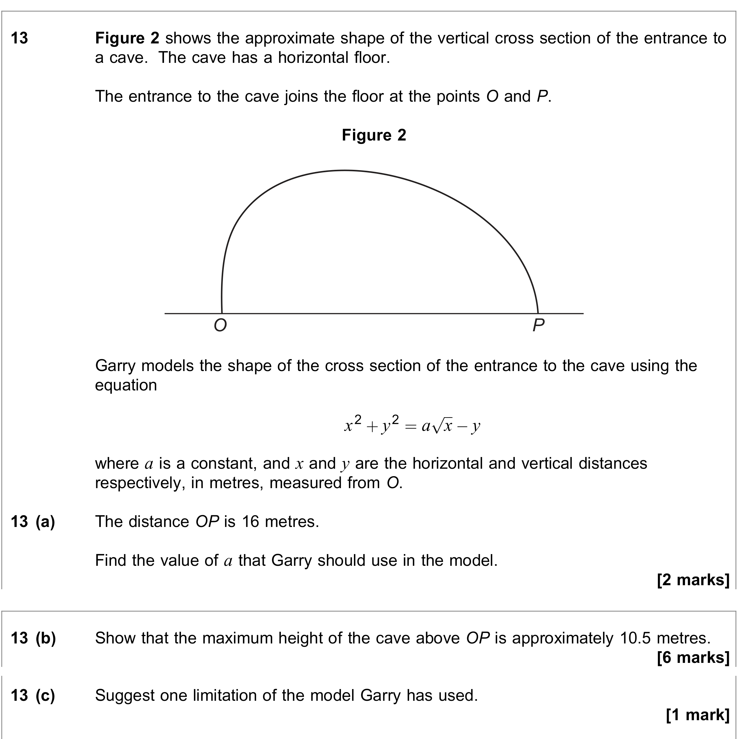Question 13 — Differentiation — AQA June 2022