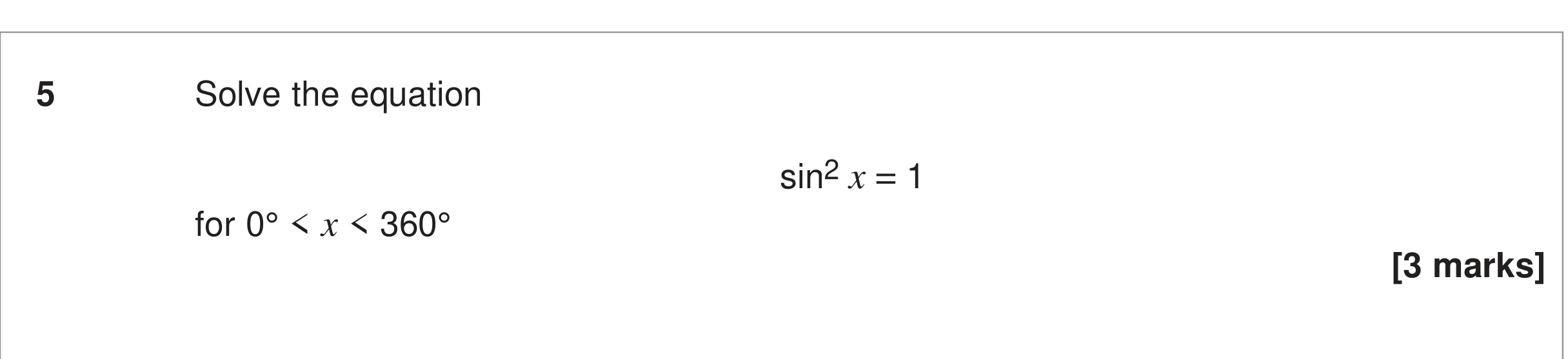 Question 5 — Trig — AQA June 2024