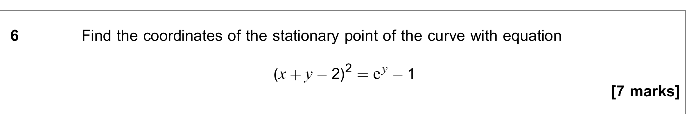 Question 6 — Differentiation — AQA June 2018