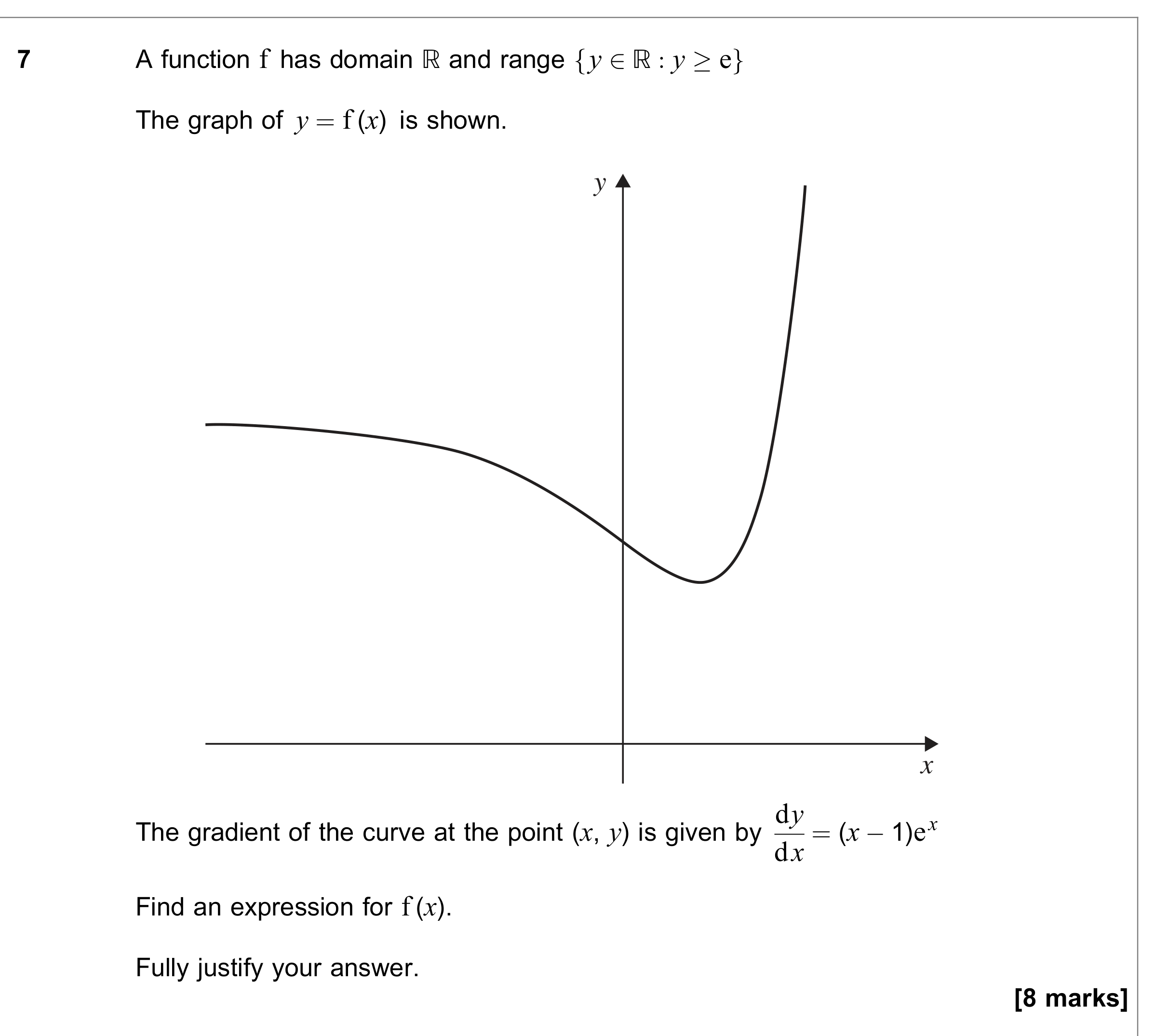 Question 7 — Differential Equations — AQA June 2018