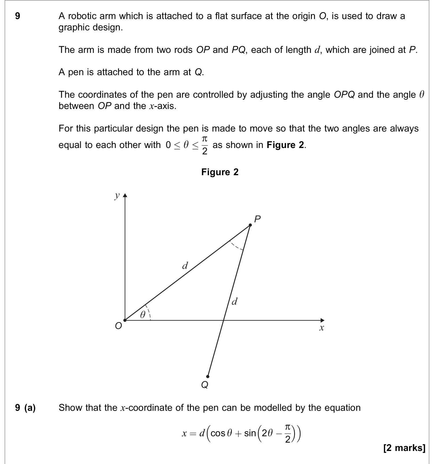 Question 9 — Trig, Triangles — AQA June 2021