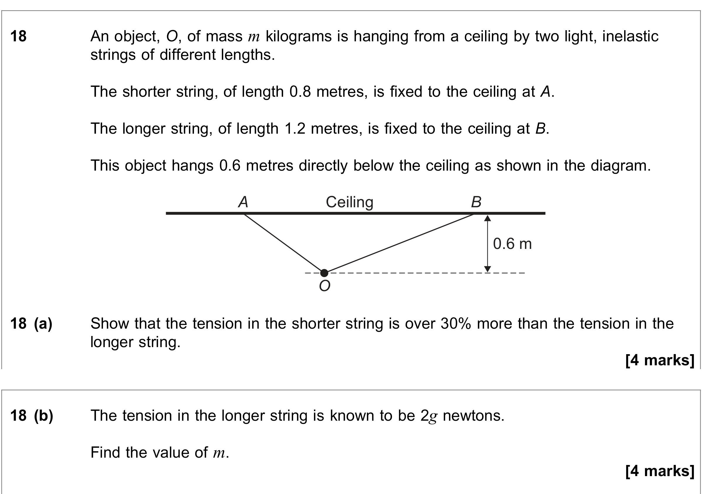 Question 18 — Forces and Friction — AQA June 2022