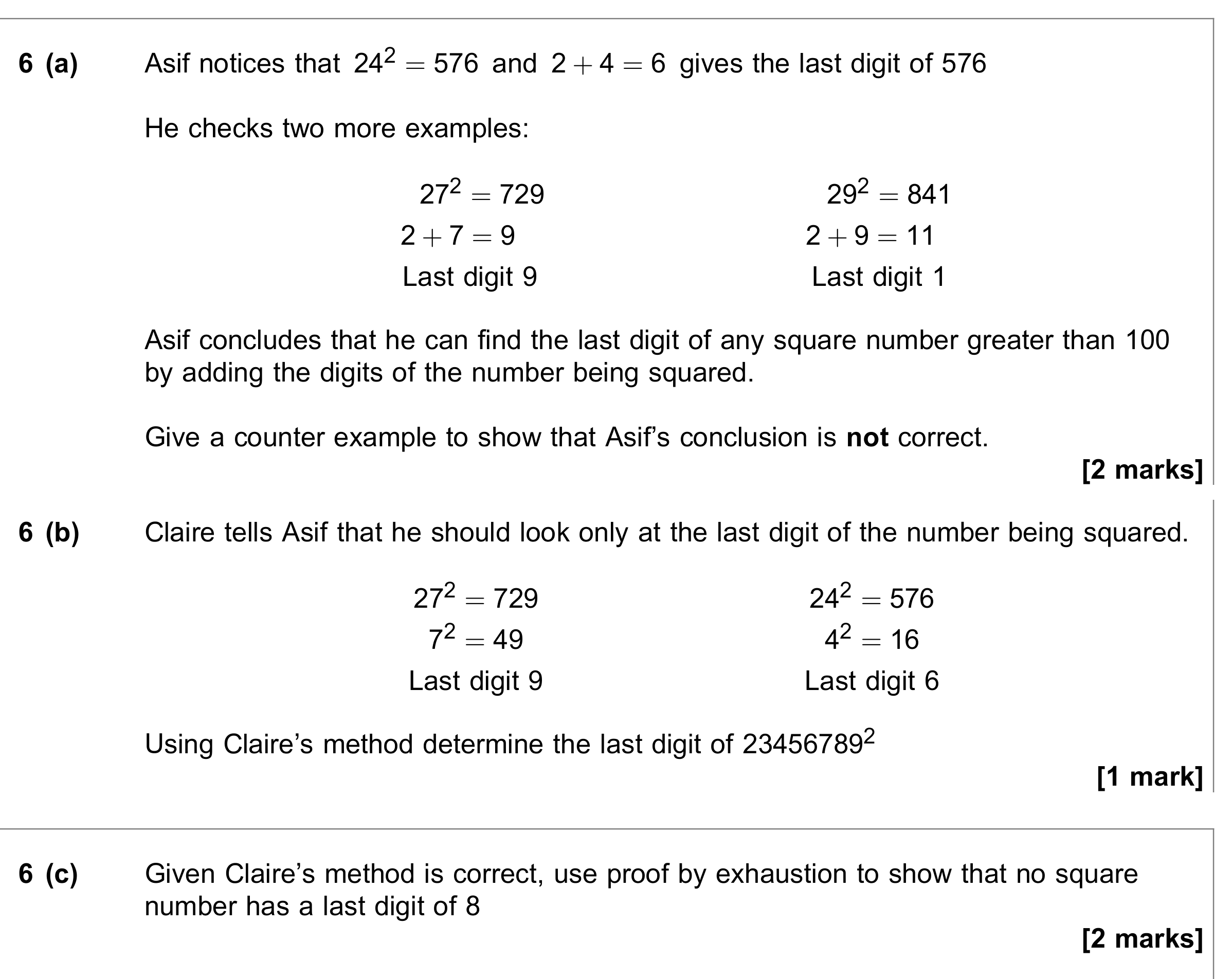 Question 6 — Proof — AQA June 2022
