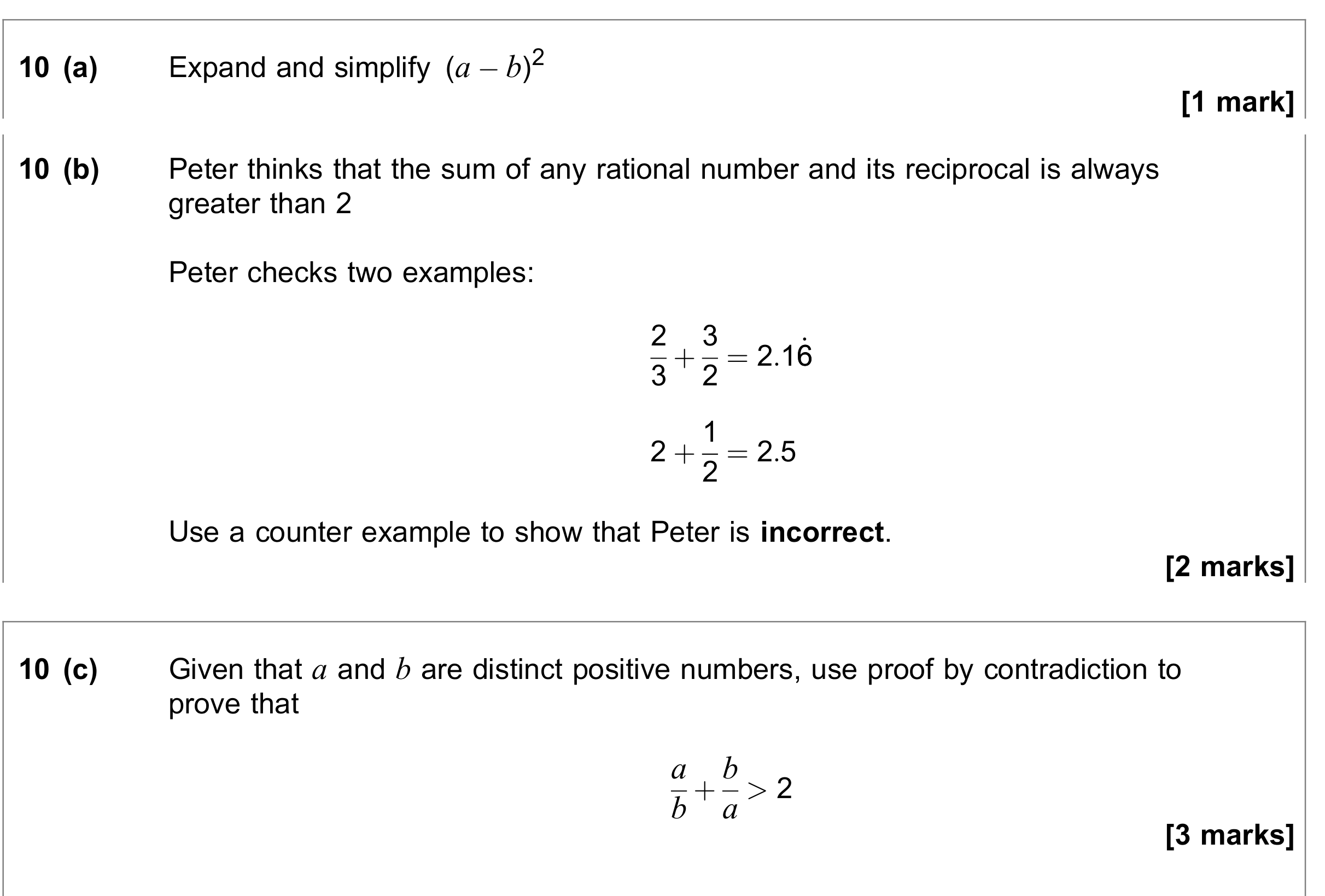 Question 10 — Proof — AQA June 2023