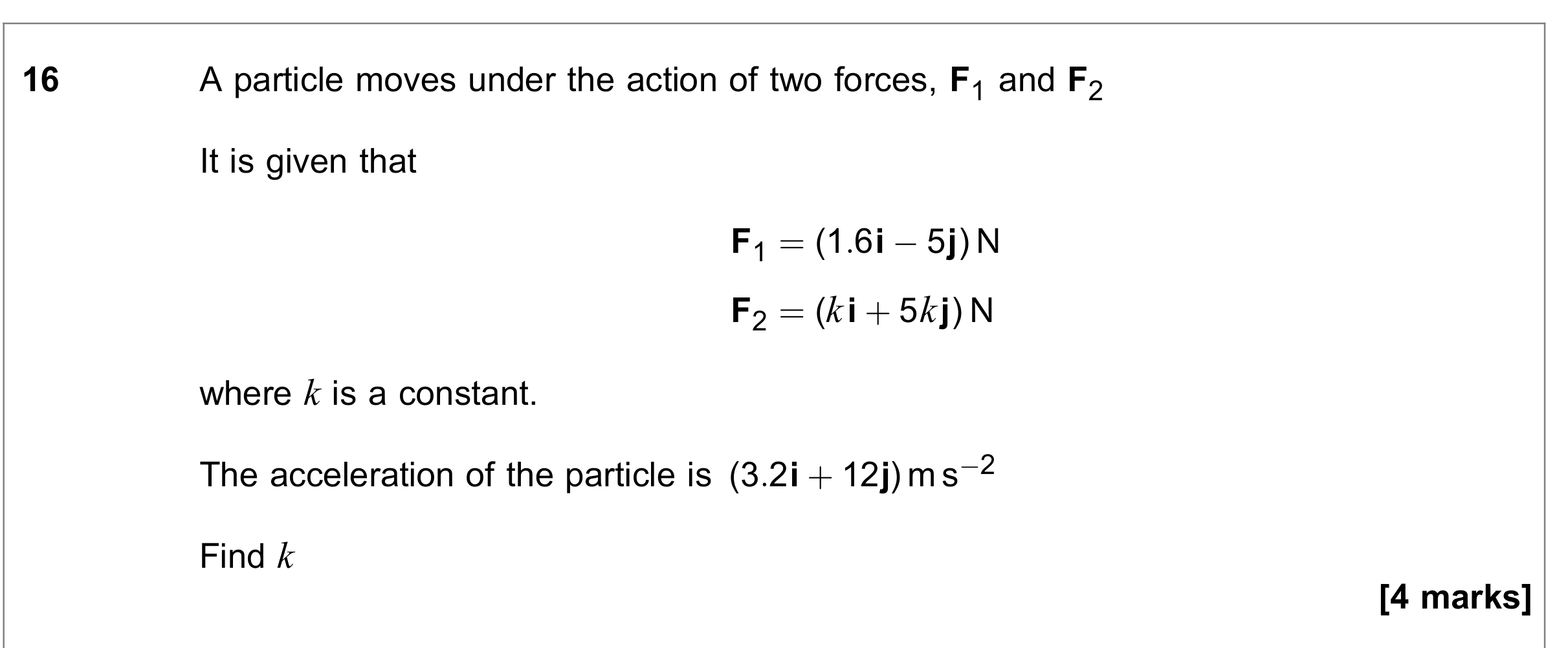 Question 16 — Forces 2d — AQA June 2023